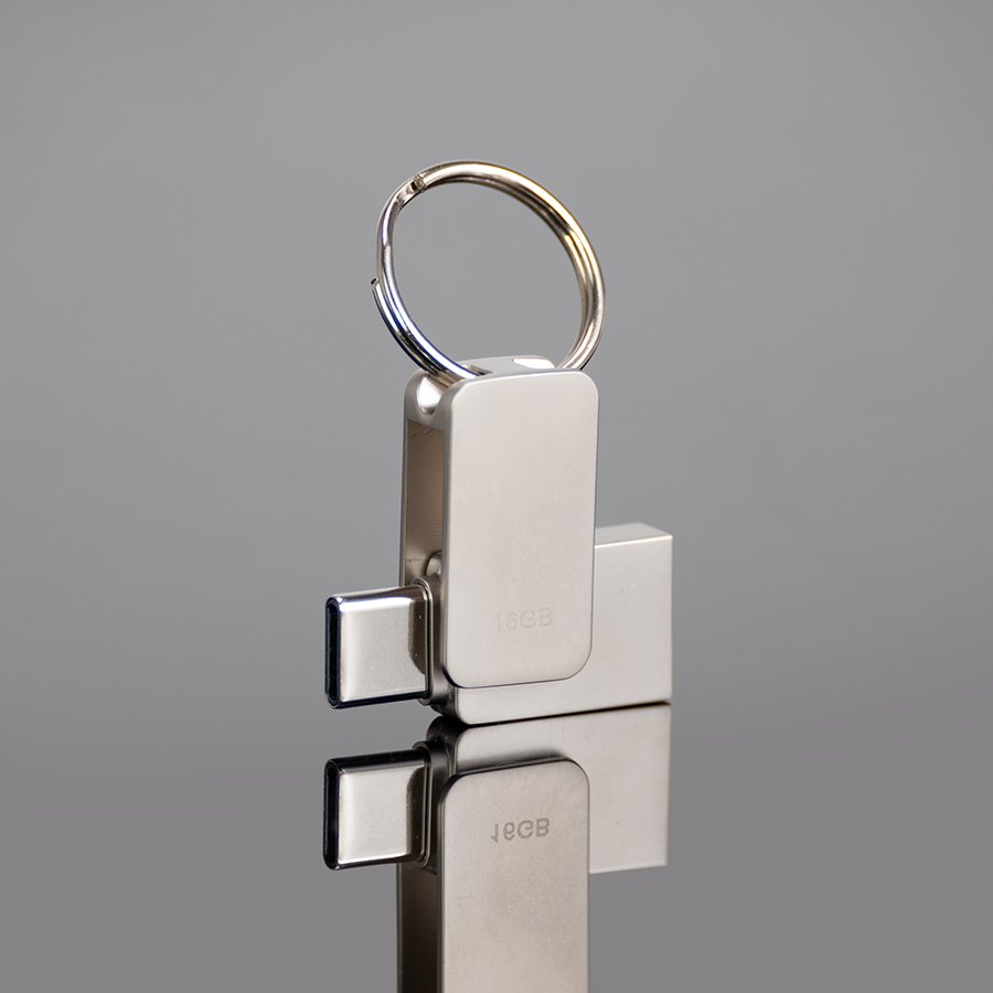 USB 3.0 Mini-Pendrive «Giro» de Acero inoxidable 16GB · GF Group