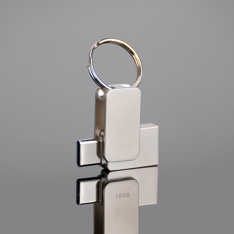 USB 3.0 Mini-Pendrive «Giro» de Acero inoxidable 16GB