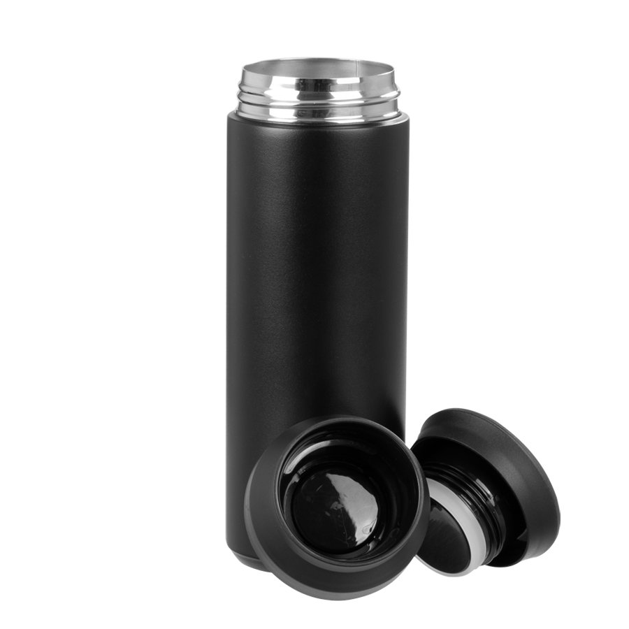 Termo doble pared de acero, con termómetro digital «SMART LID», 480cc — vista 5 · GF Group