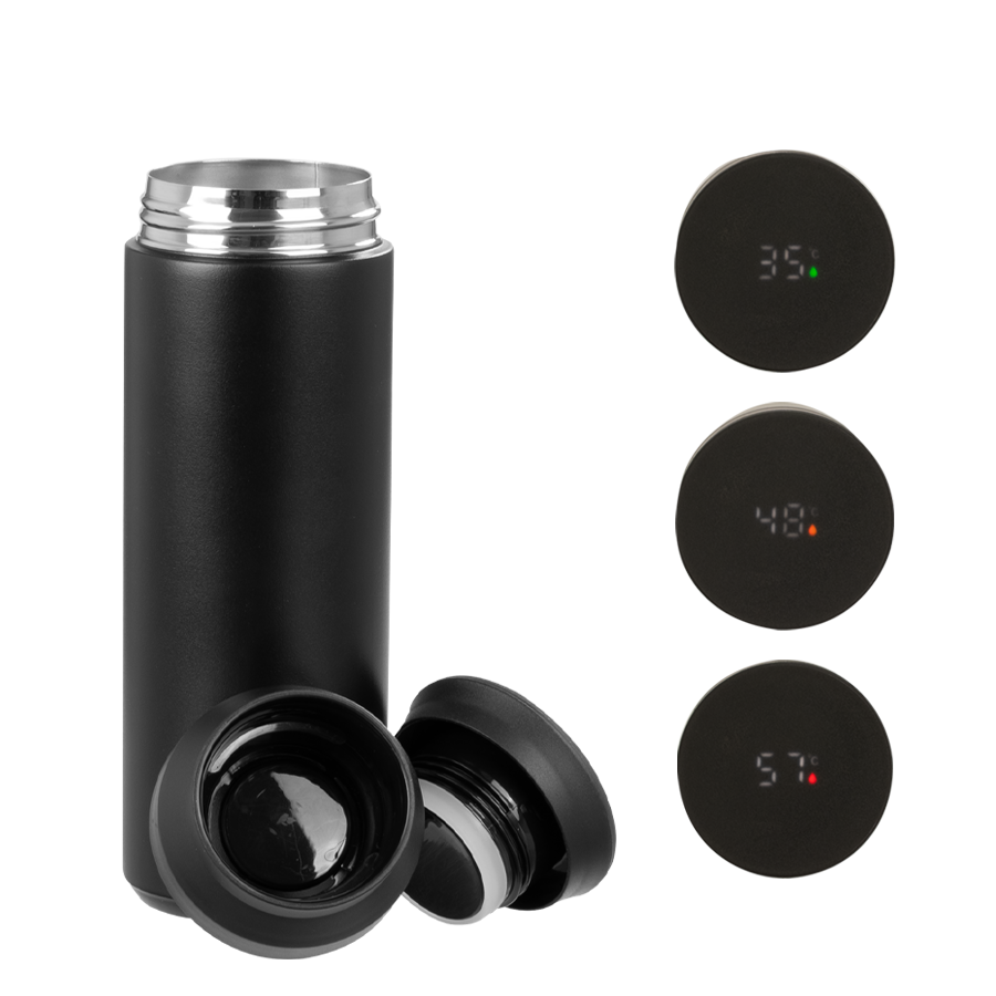 Termo doble pared de acero, con termómetro digital «SMART LID», 480cc