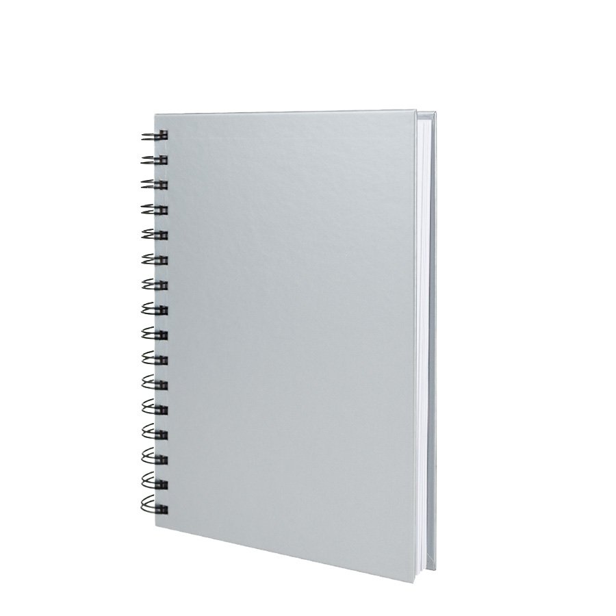 Cuaderno matemáticas tapa dura plateada. · GF Group