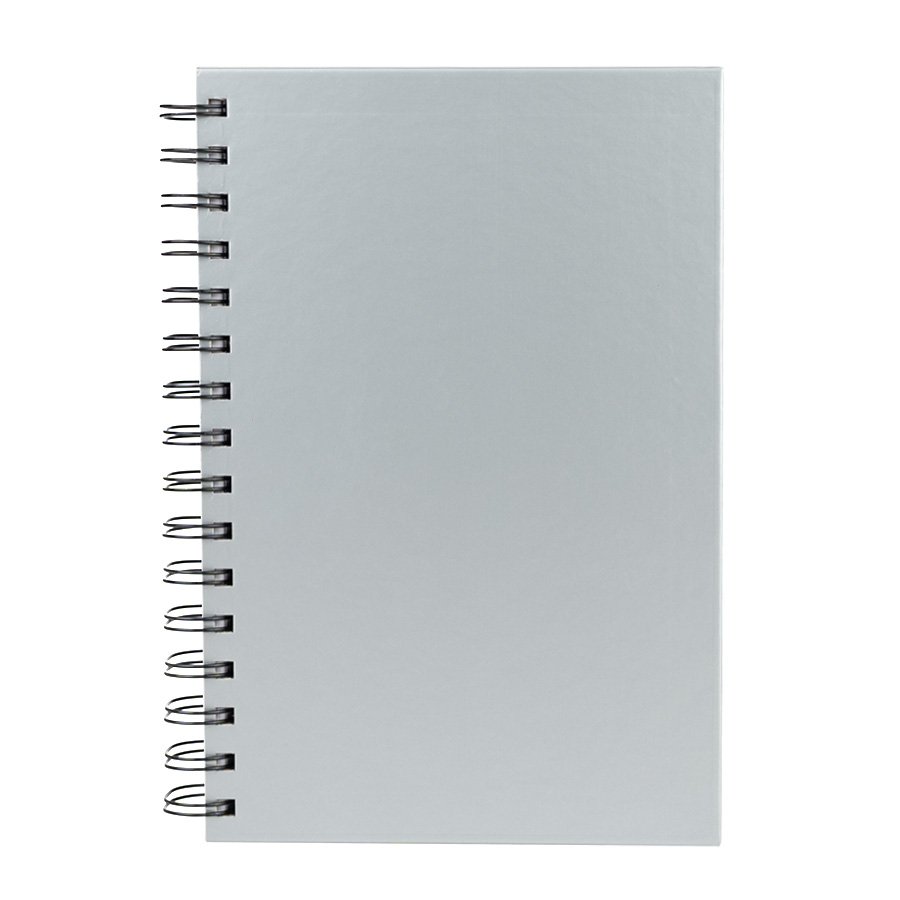 Cuaderno matemáticas tapa dura plateada. — vista 2 · GF Group