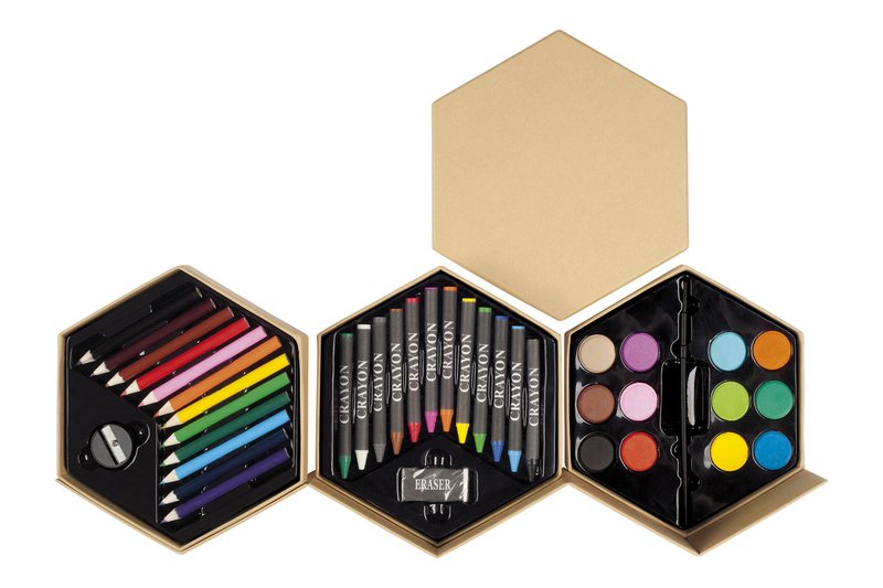 SET DE PINTURAS "HEXÁGONO" — Kits y sets · GF Group