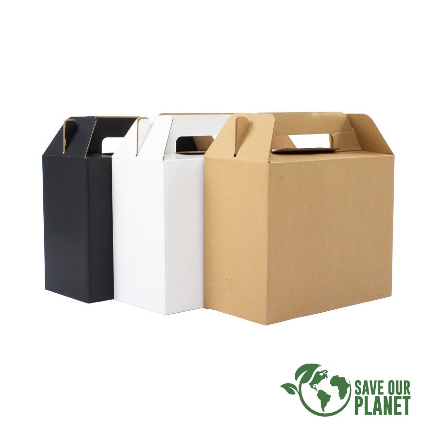 Caja autoarmable con asas, 25x20x12 cm · GF Group