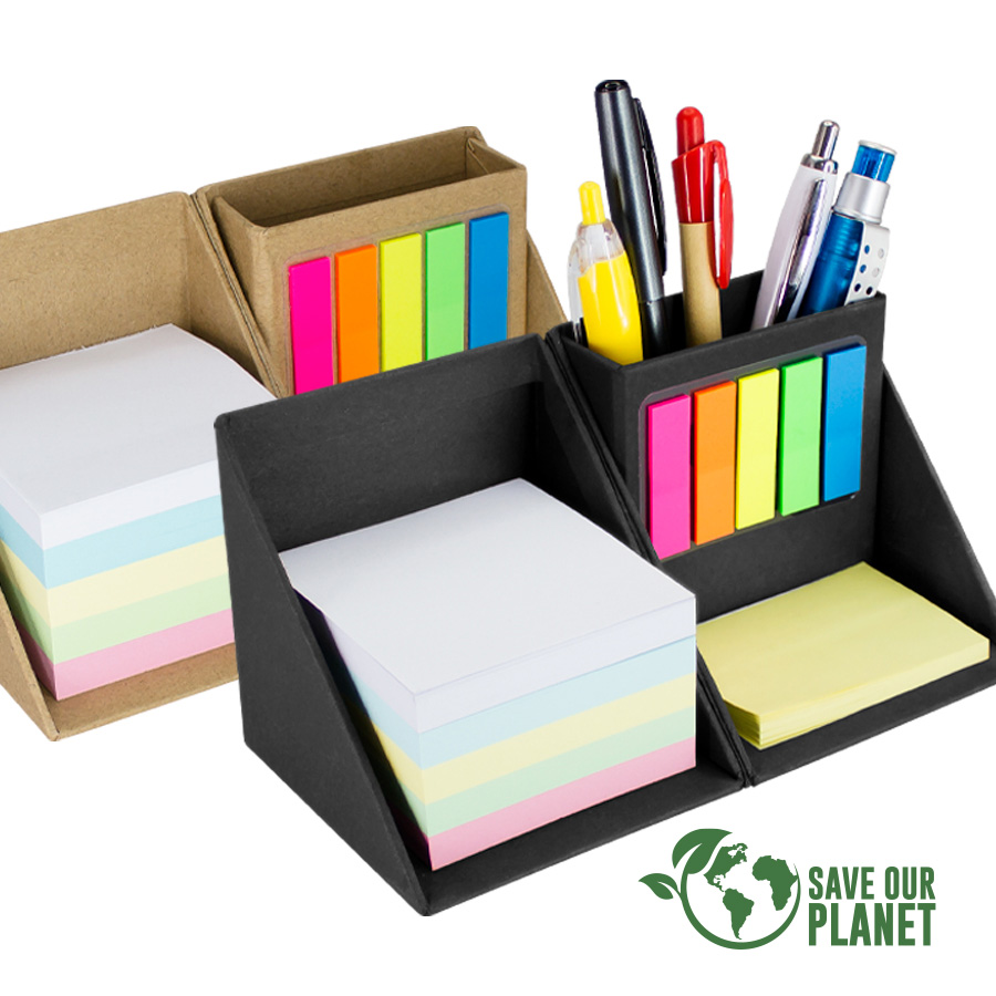 Memo Set Cubo Ecológico Porta-Lápices — Kits y sets · GF Group