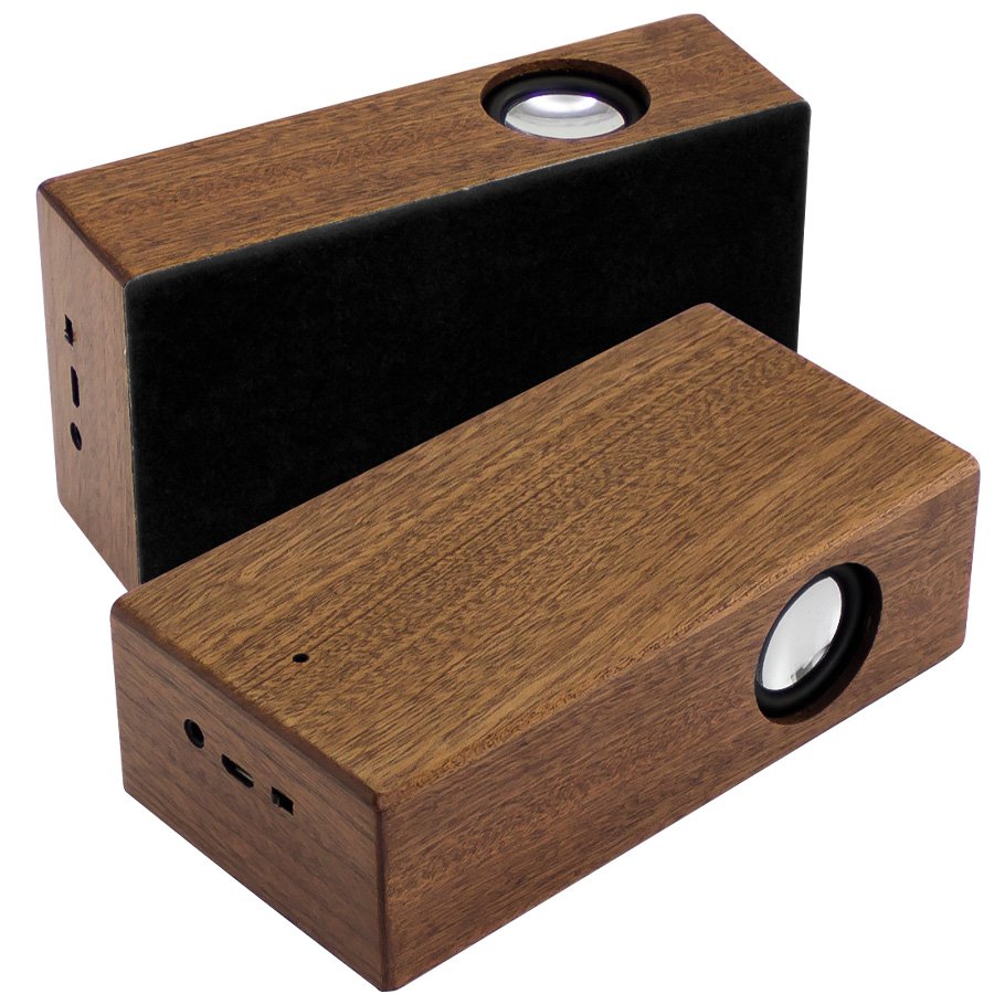 Parlante Grande Inducción Madera Nogal — vista 4 · GF Group