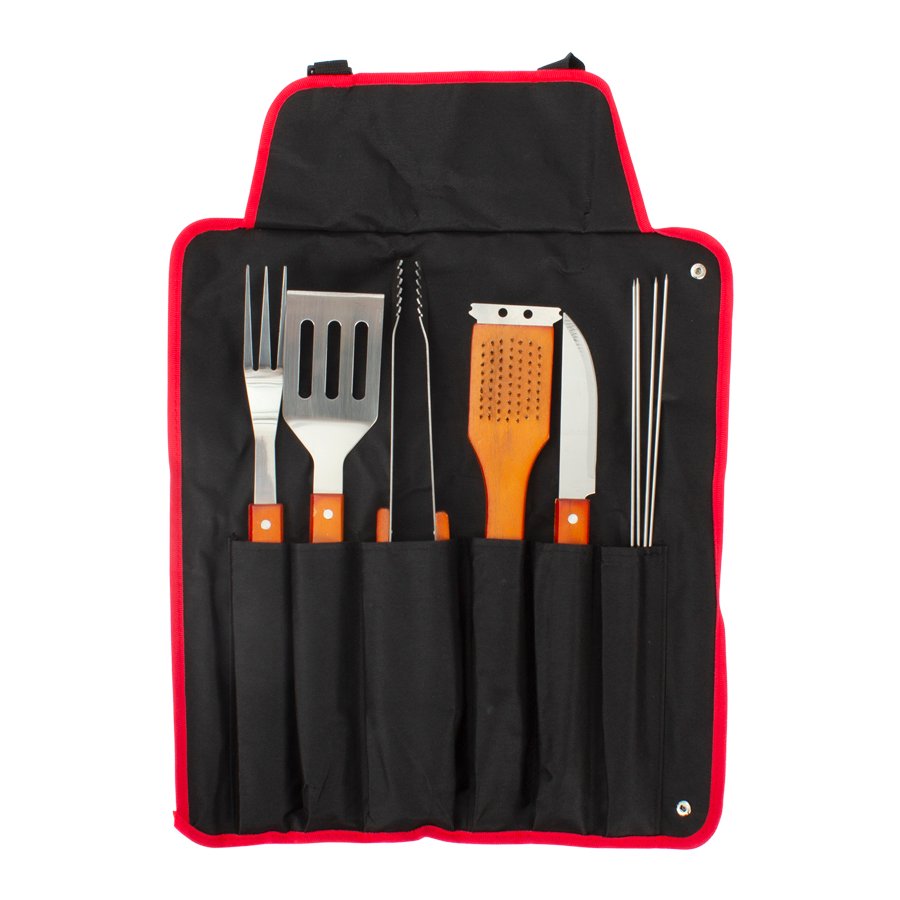 Delantal BBQ con 9 Herramientas · GF Group