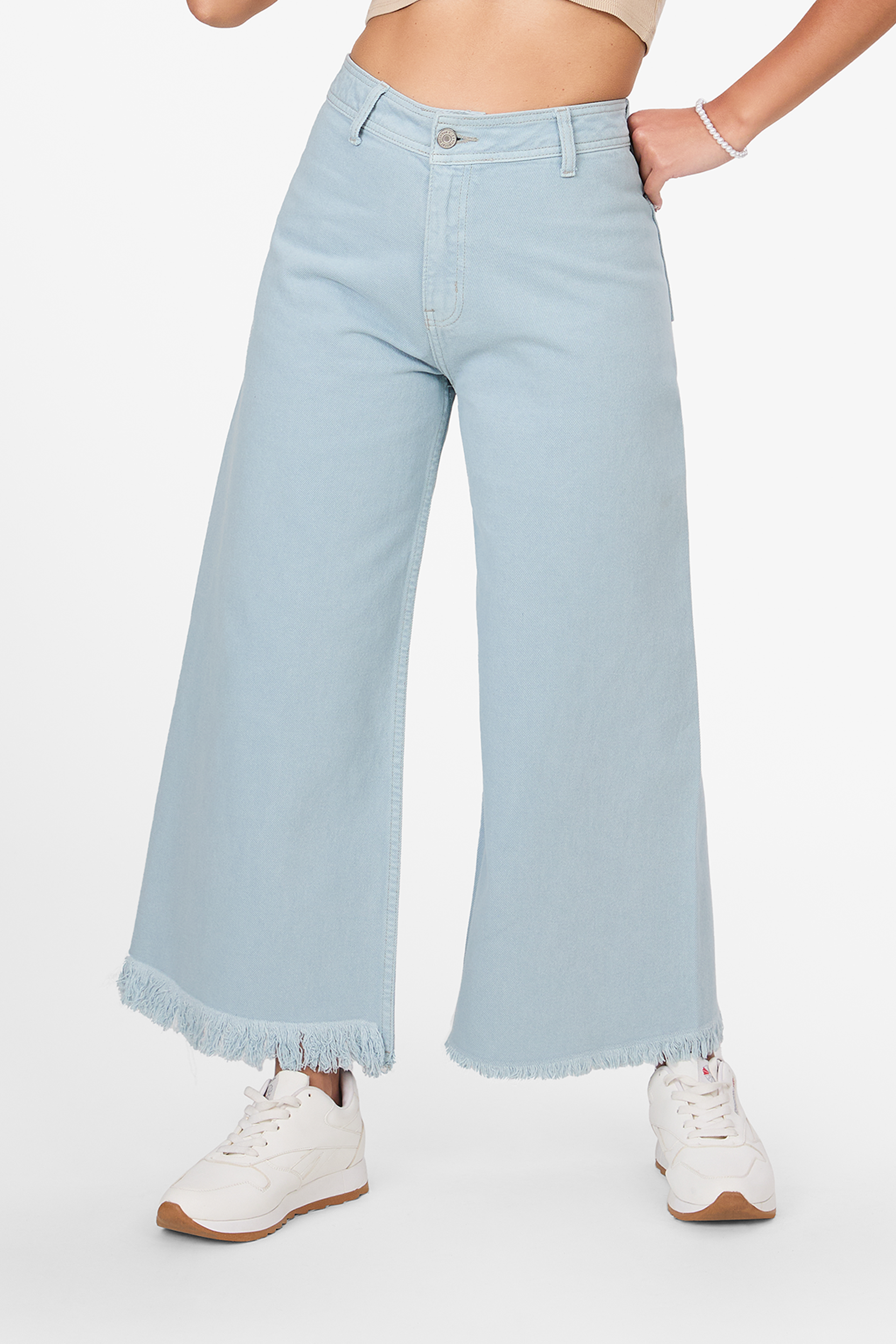 Jean Wide Leg Cropped Catalina