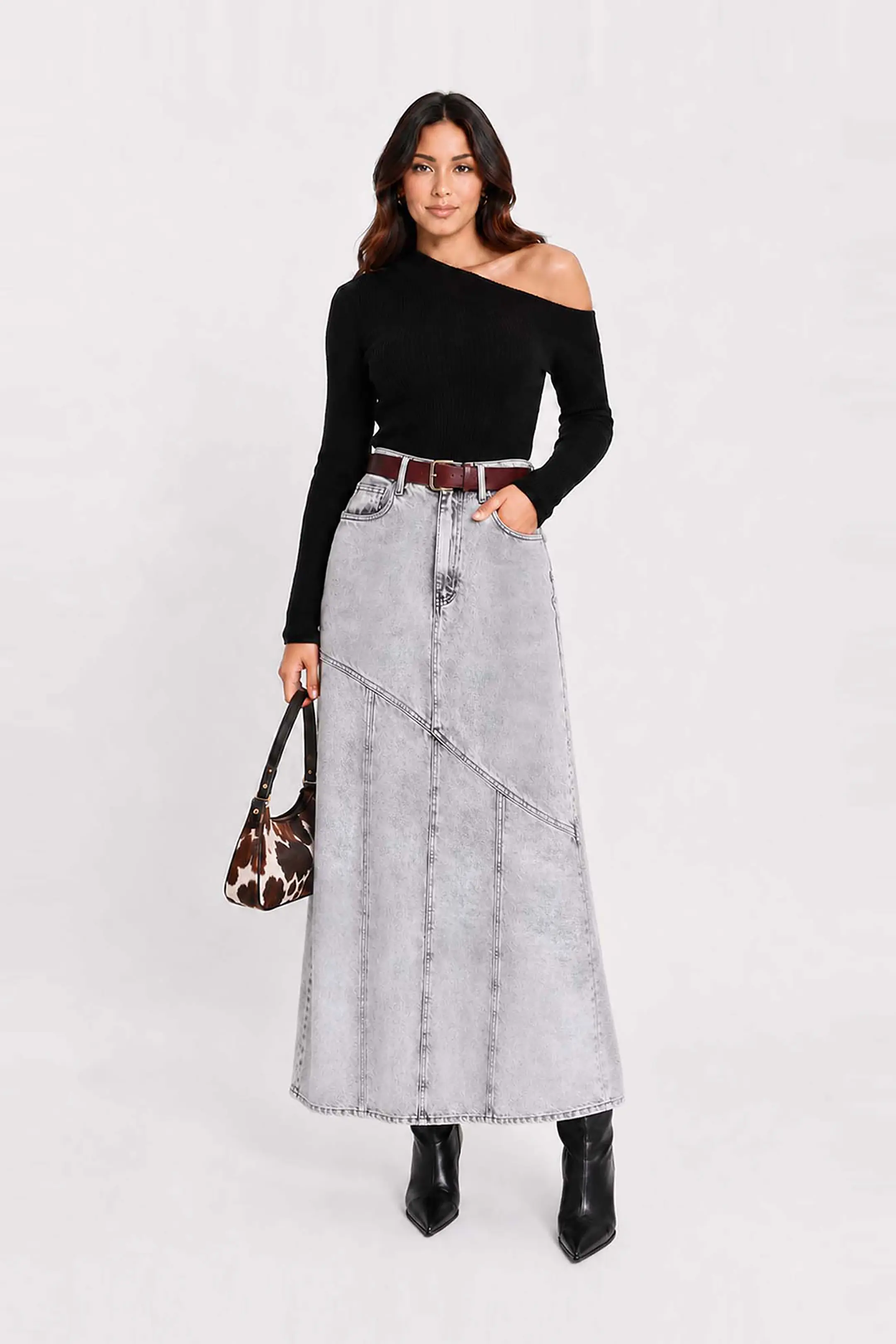Maxifalda Denim Ayde