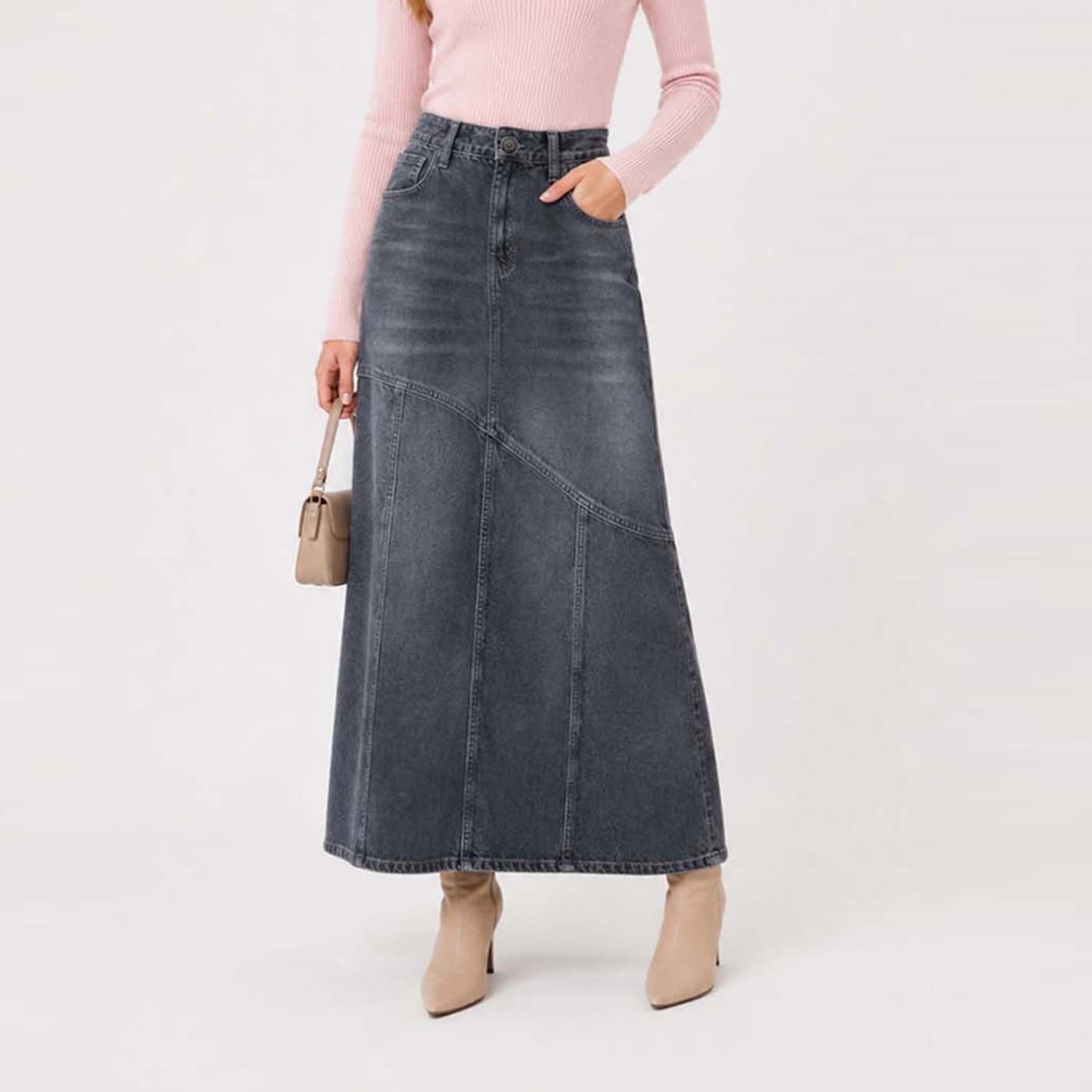 Maxifalda Denim Ayde