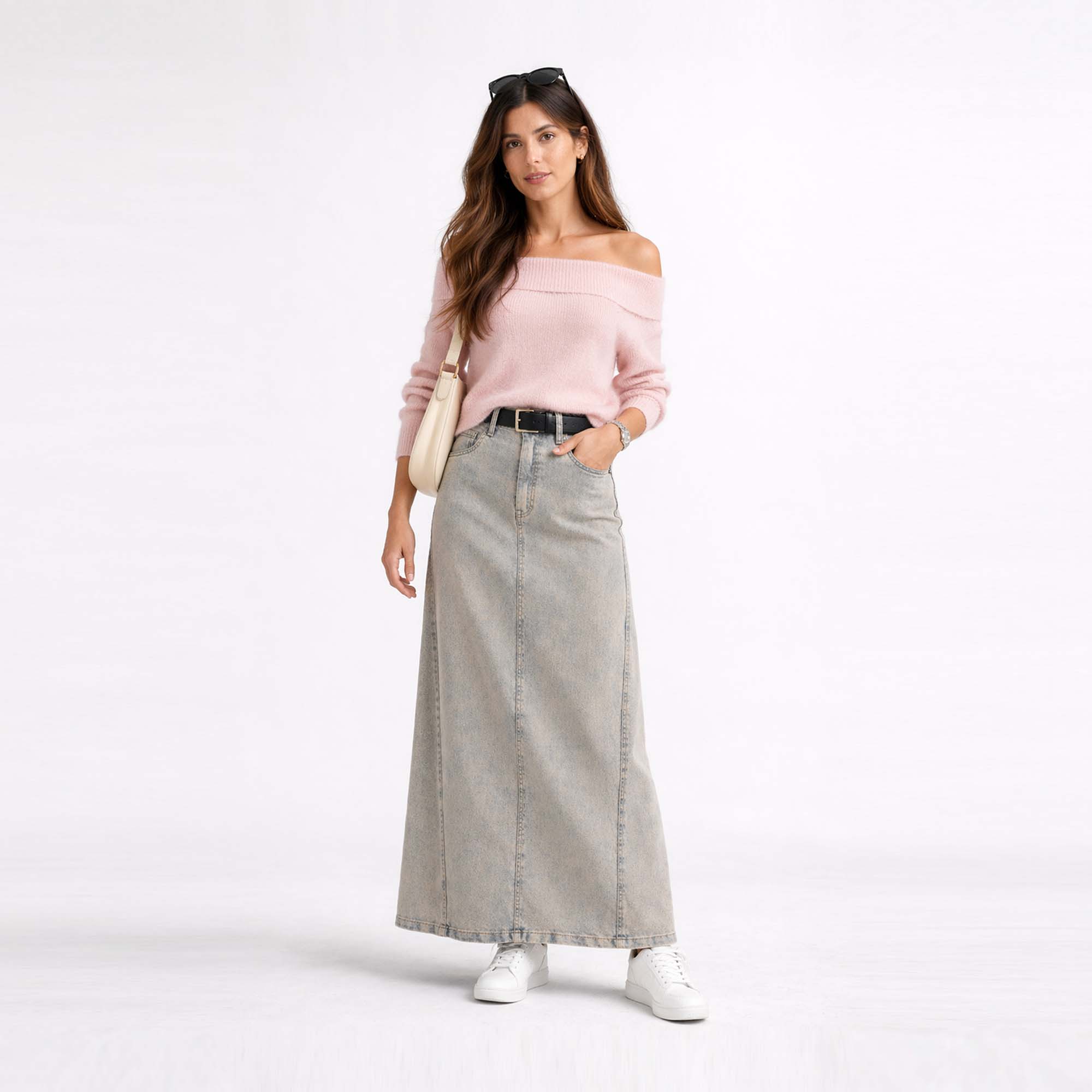 Maxifalda Denim Neyda