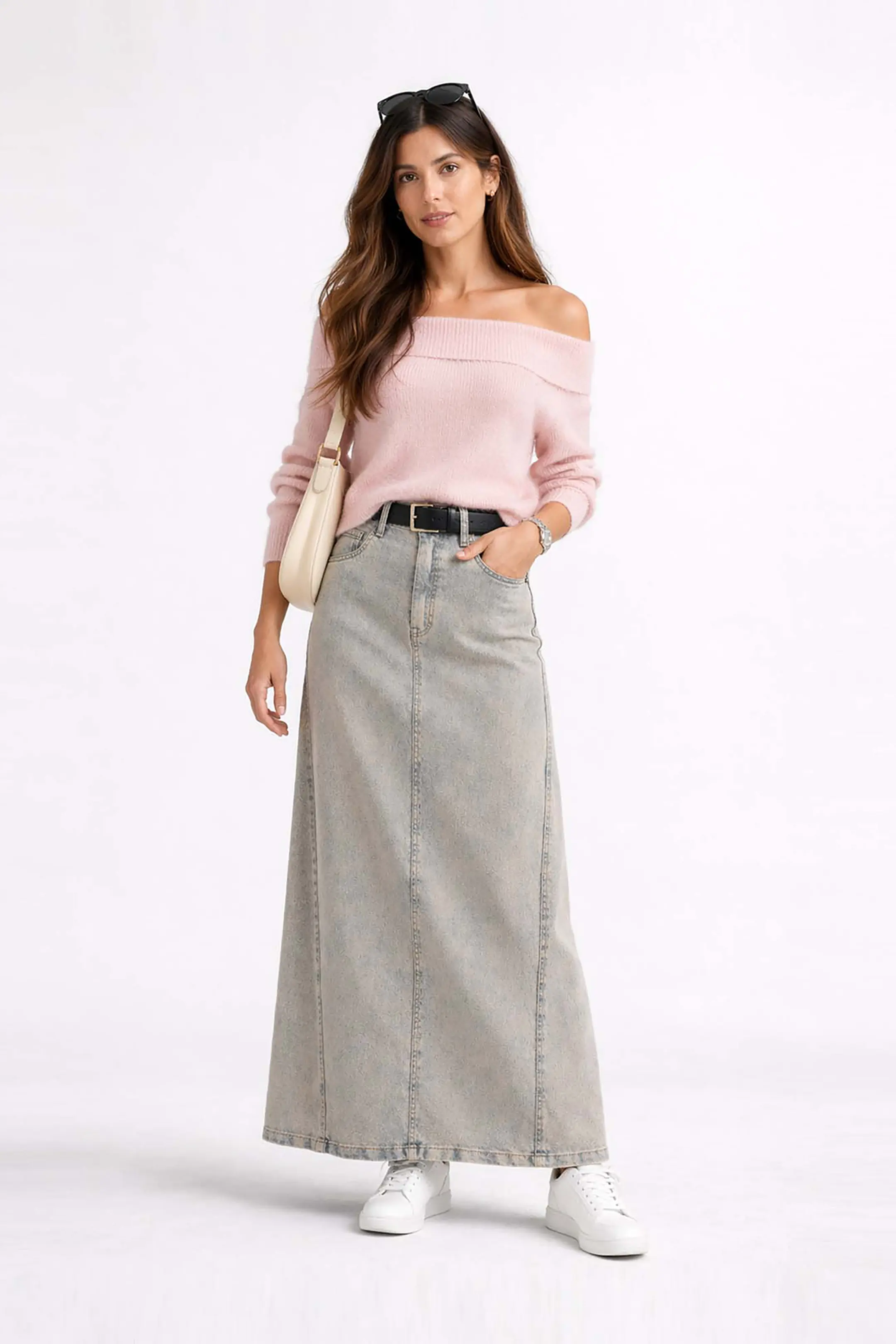 Maxifalda Denim Neyda