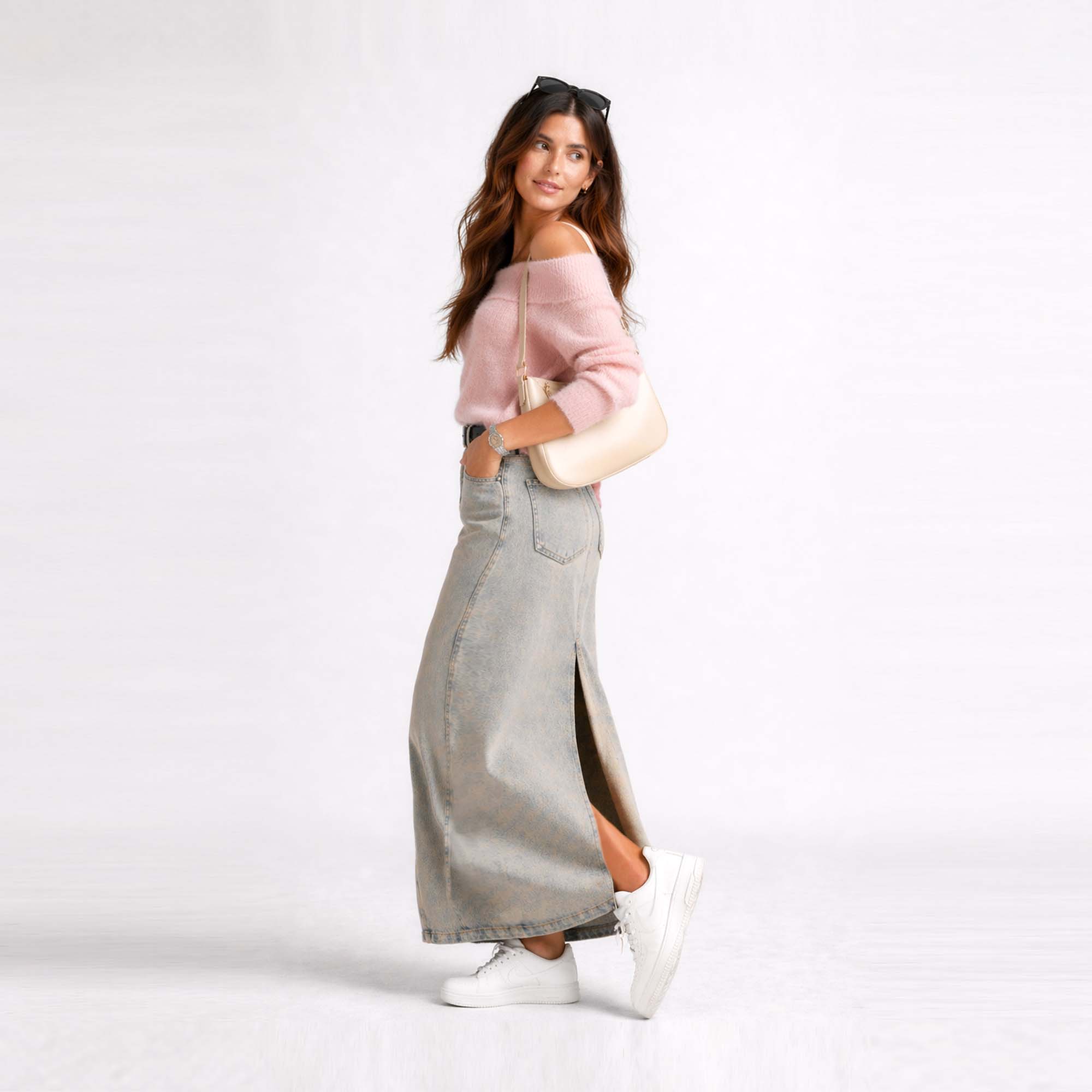 Maxifalda Denim Neyda
