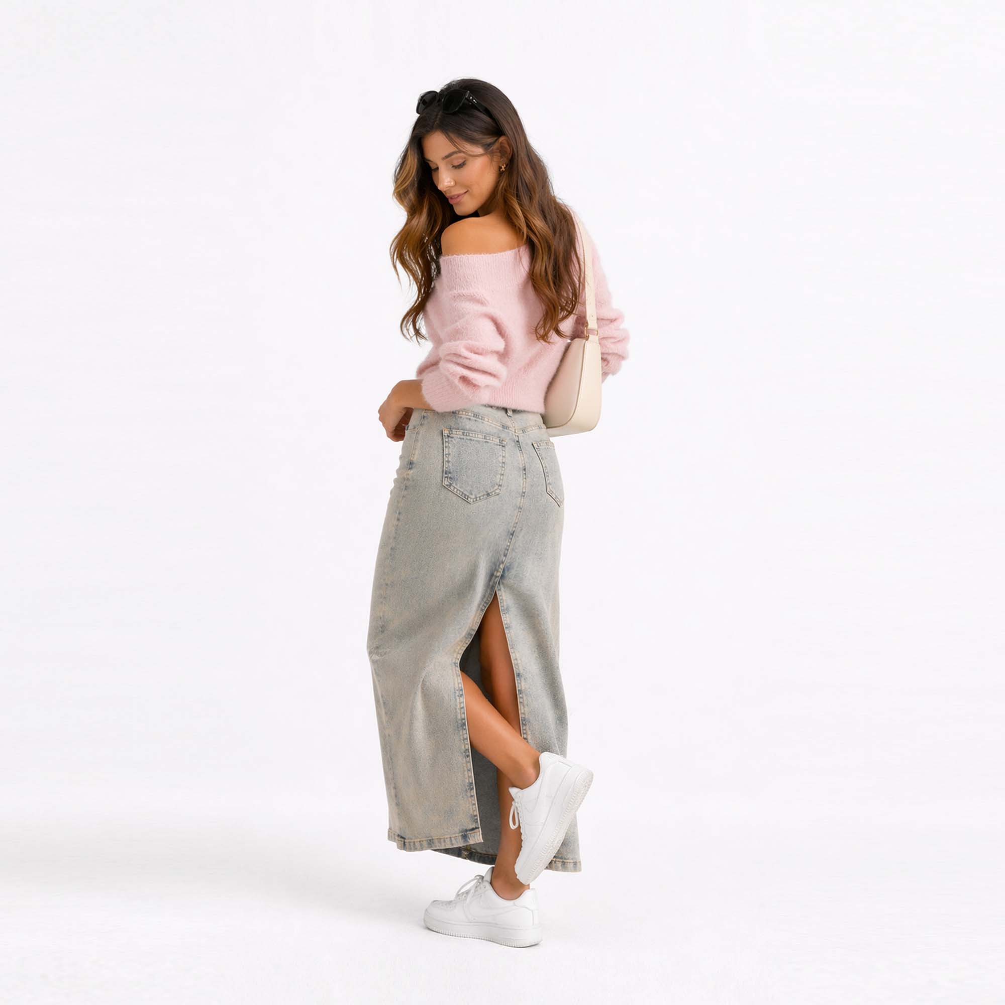 Maxifalda Denim Neyda