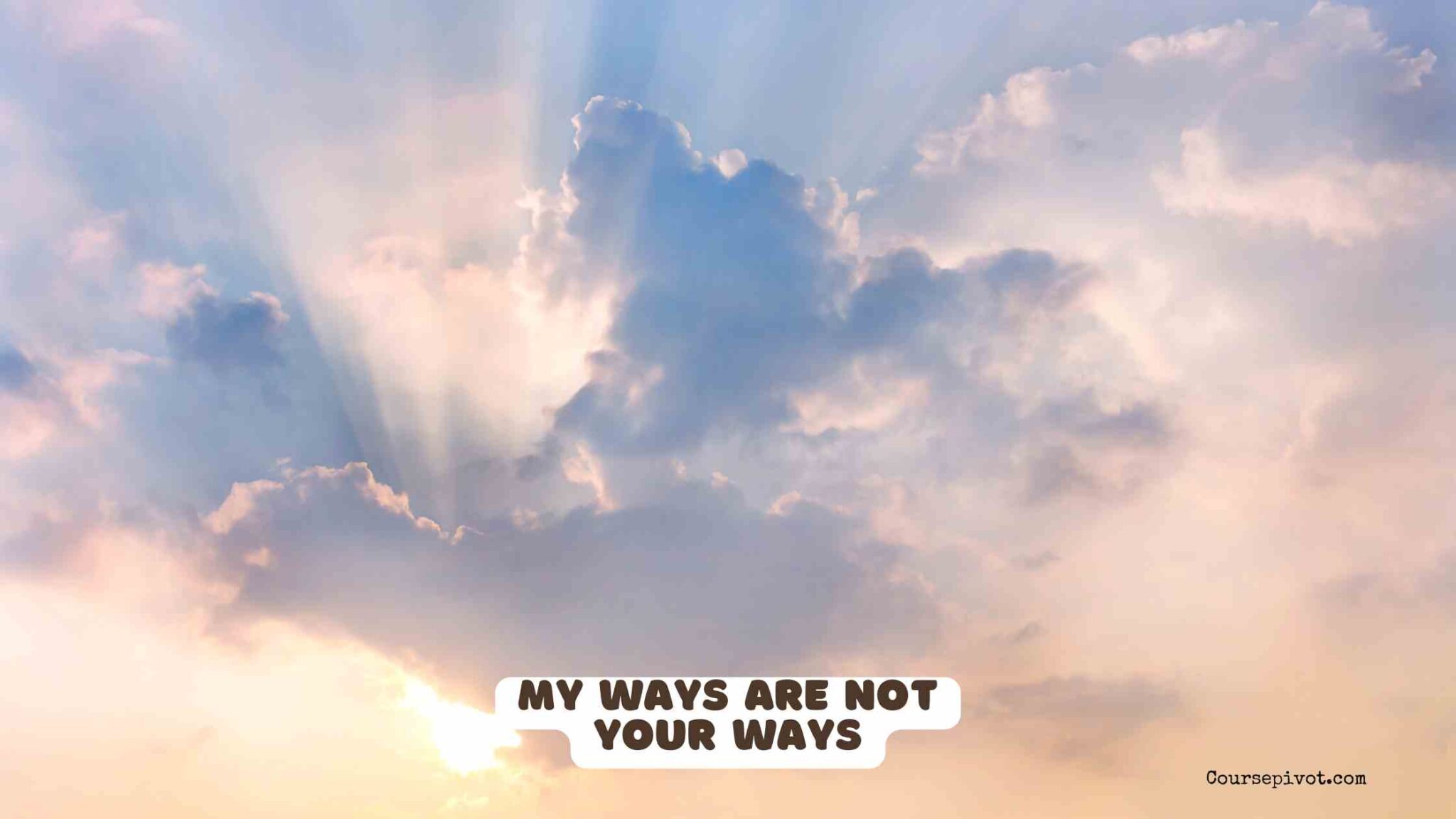 Person looking up at a vast sky representing how God's ways and thoughts are higher than human understanding