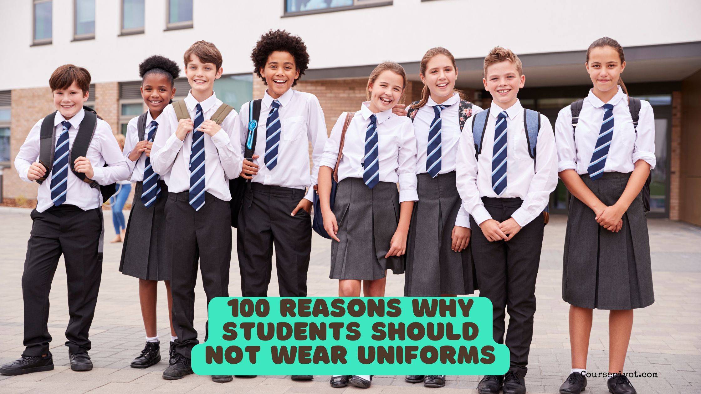 Students expressing individuality while discussing school uniform rules