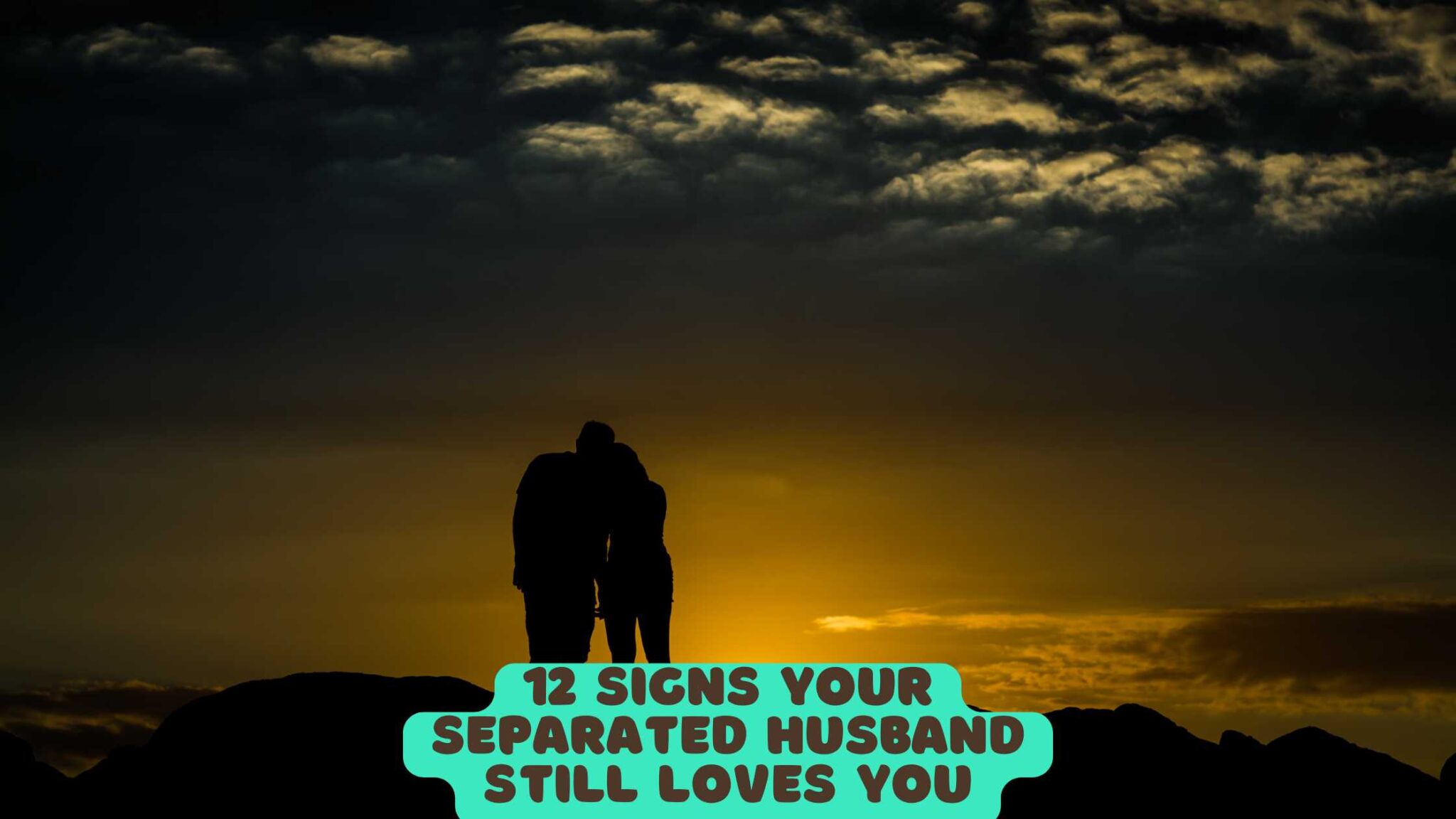 Couple sitting apart but facing each other, reflecting on their relationship during separation