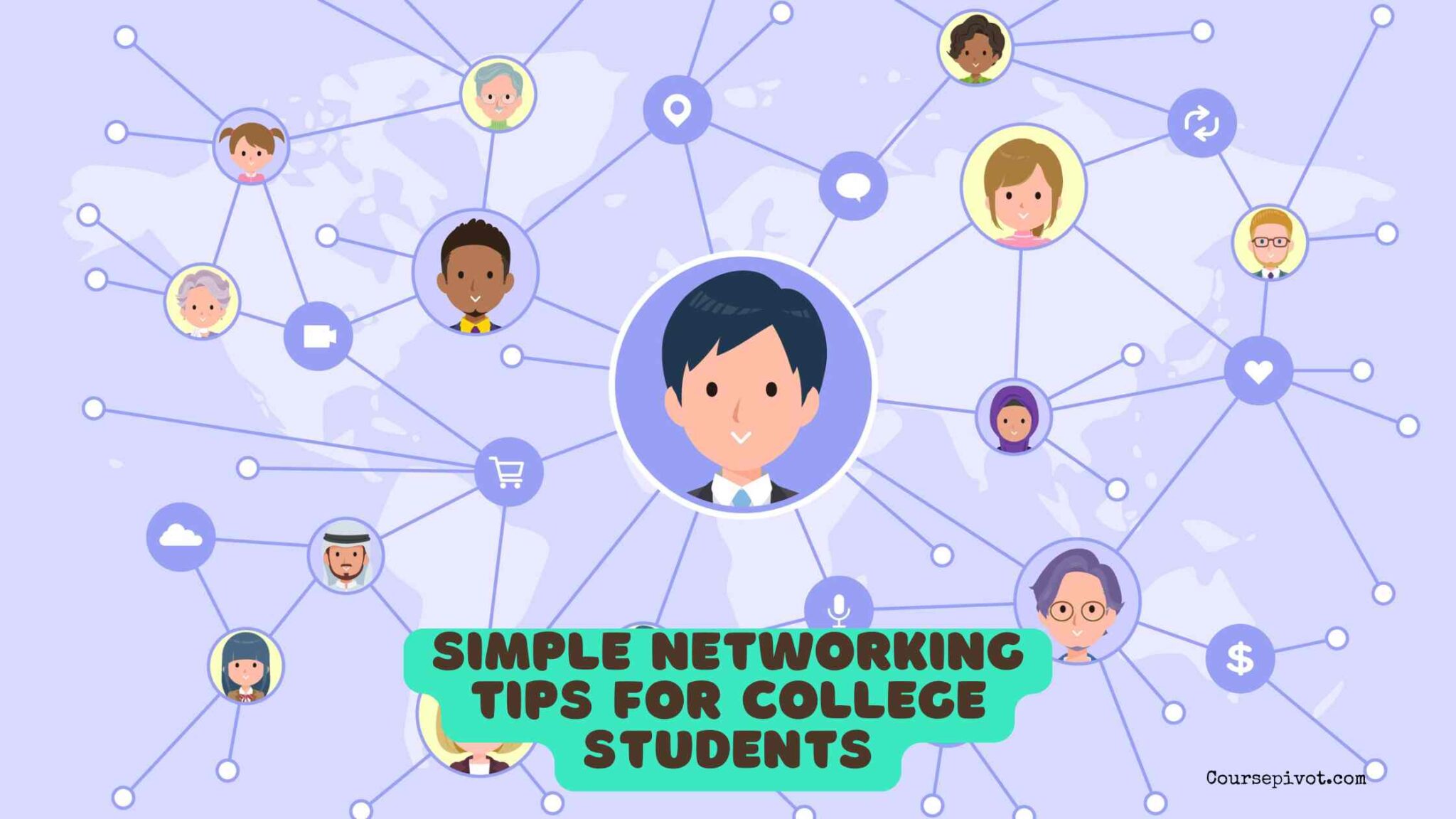 College students networking and making professional connections at a campus event