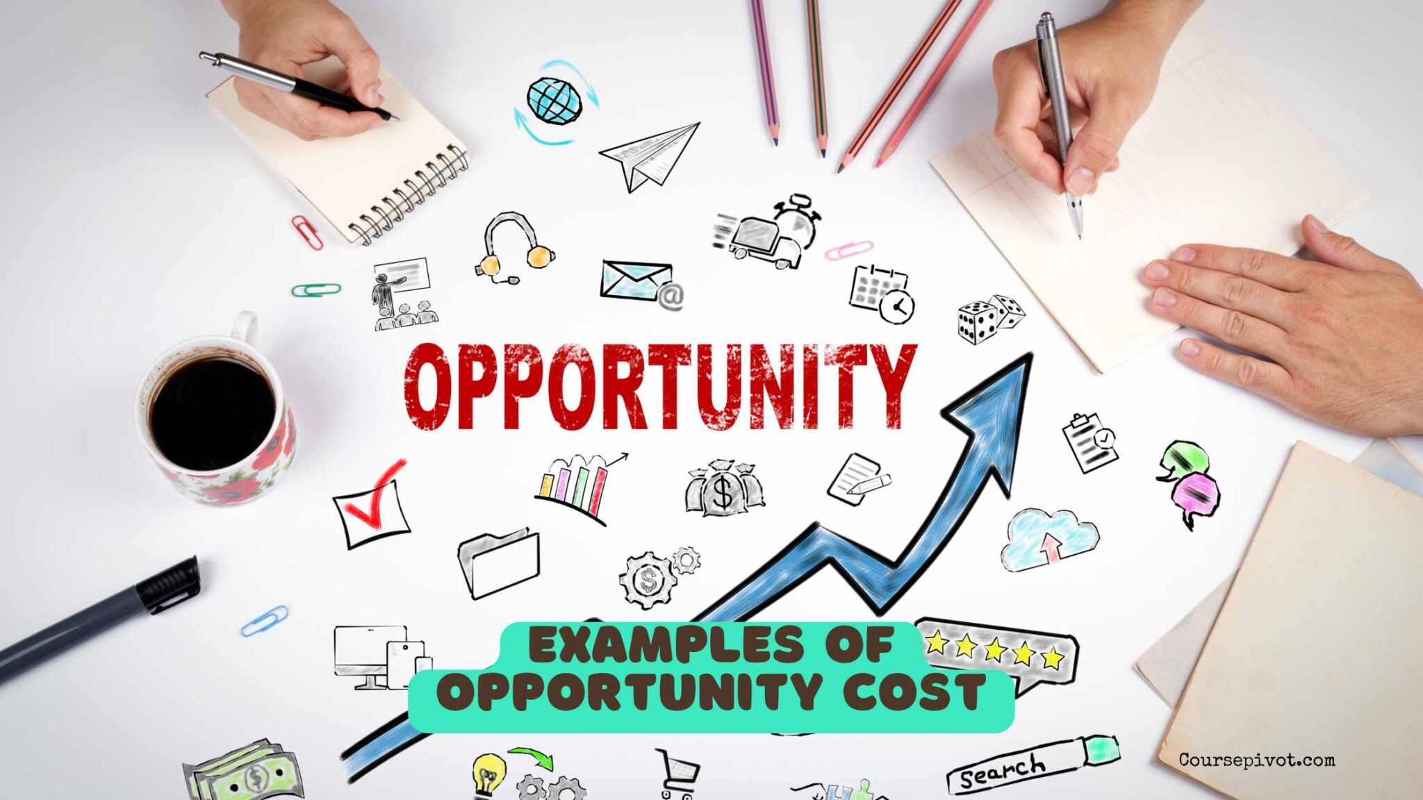 Person at a crossroads deciding between two paths, illustrating opportunity cost