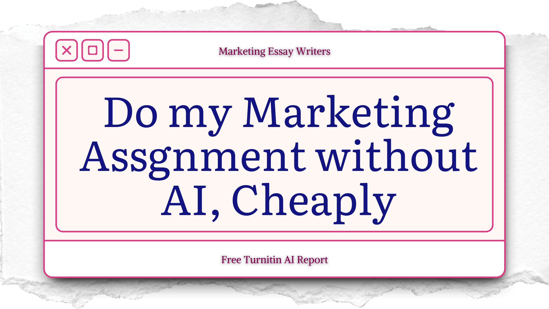 Best assignment writing service for marketing online