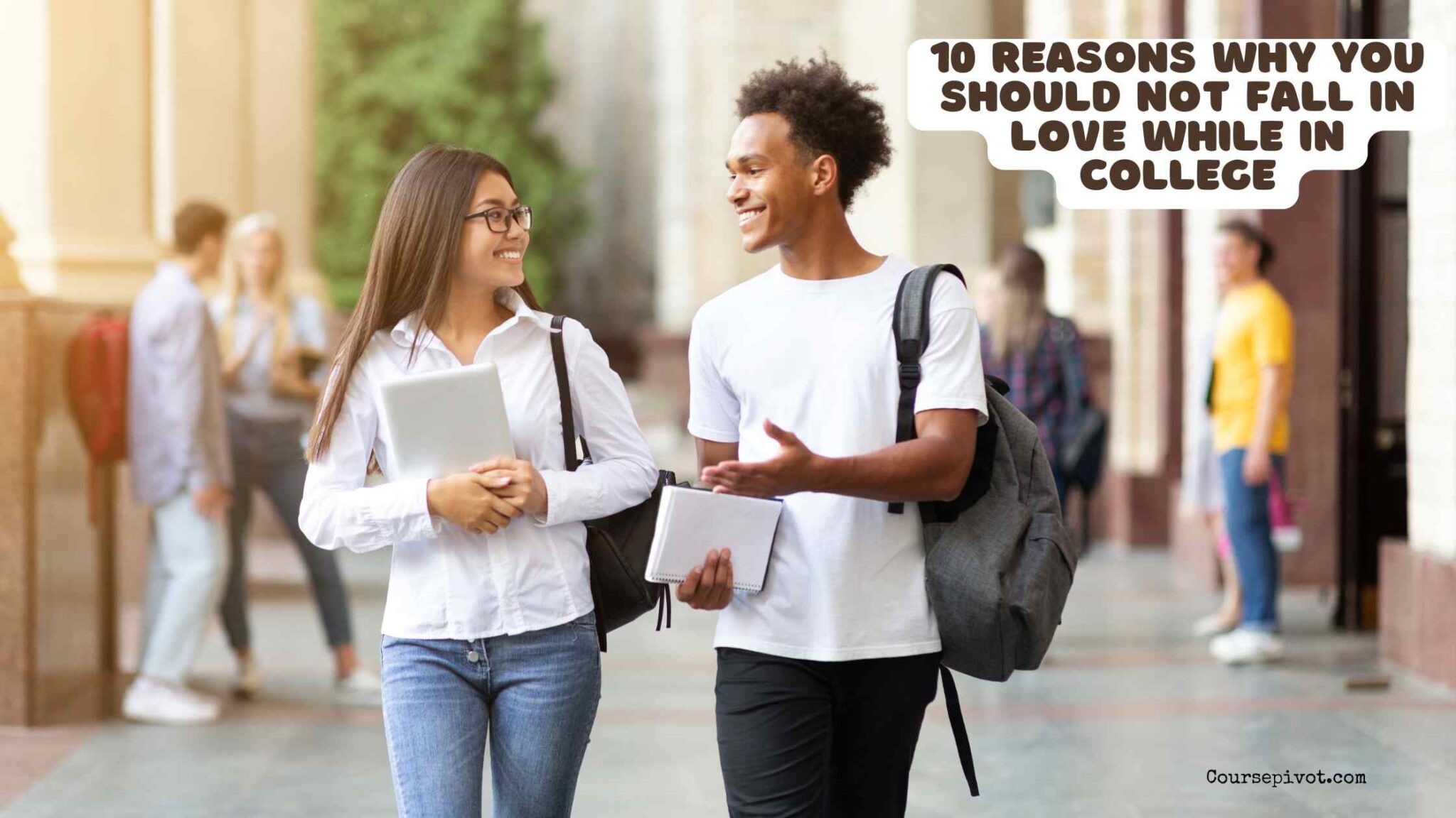 College student reflecting on the challenges of falling in love while studying