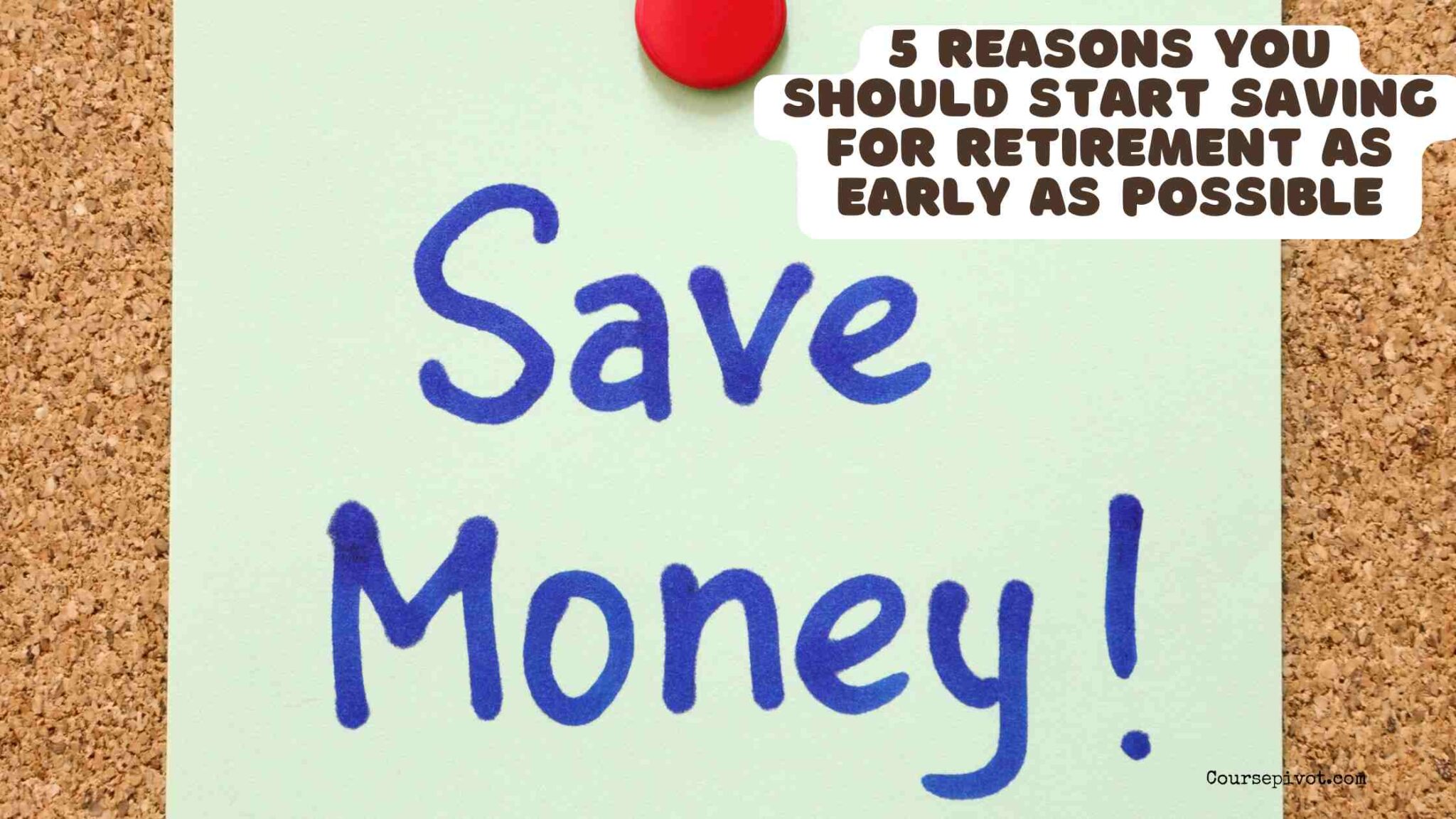 Young adult reviewing retirement savings and financial planning notes