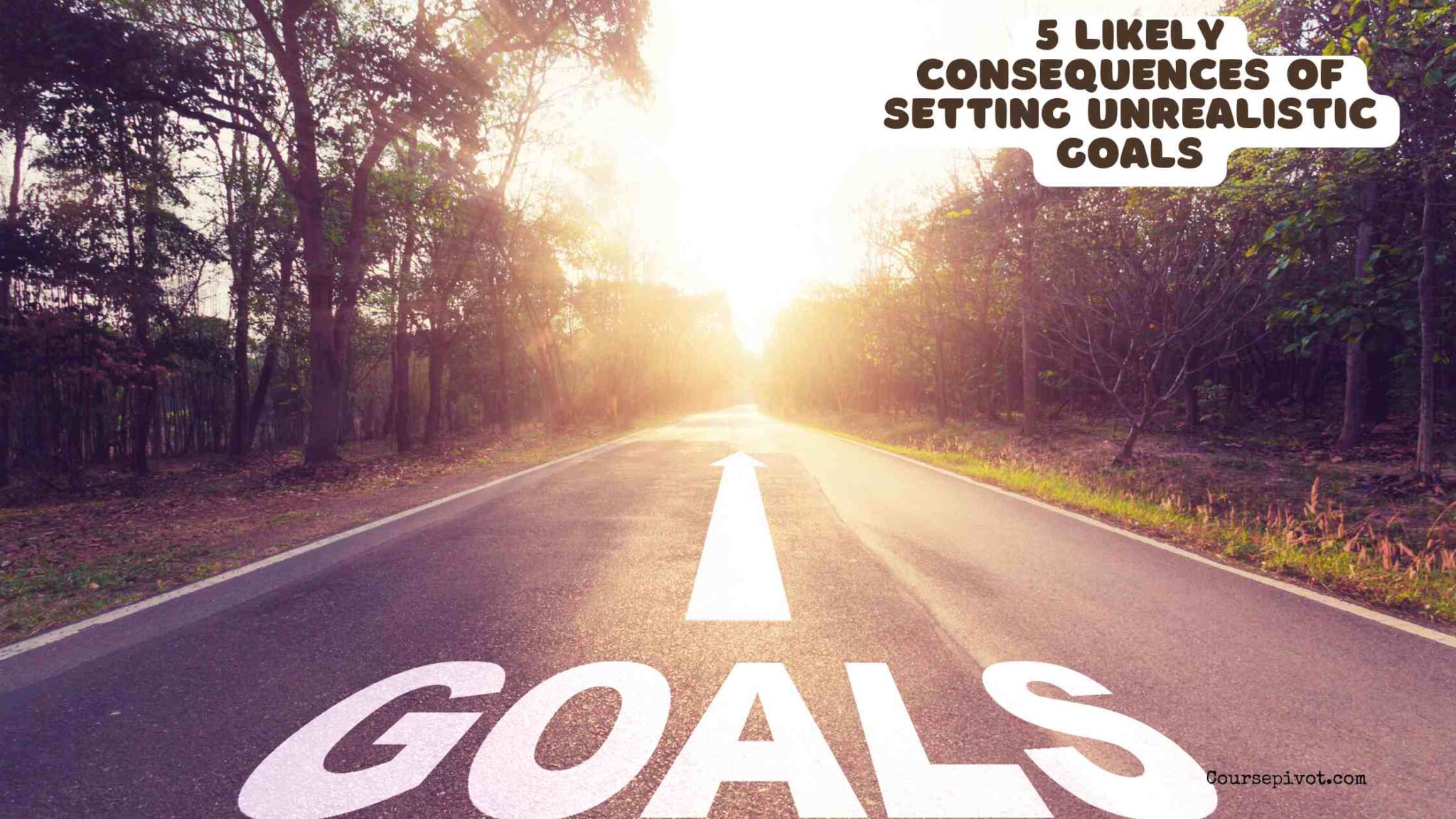 Person planning goals and realizing some targets are unrealistic