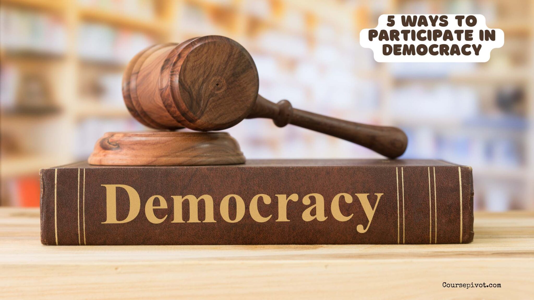 Citizens participating in democracy through voting and civic action
