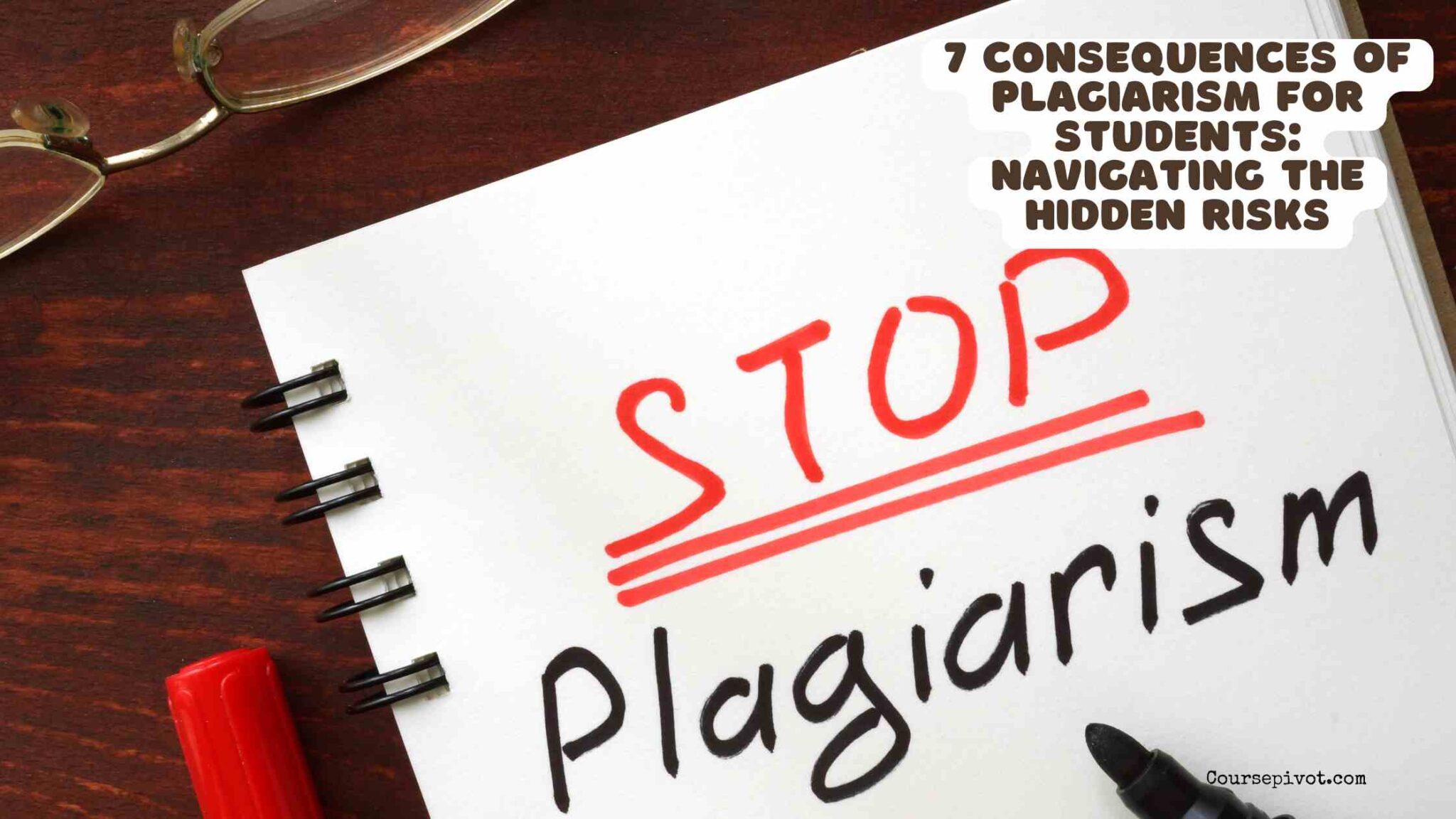 Student reviewing an academic integrity warning about plagiarism