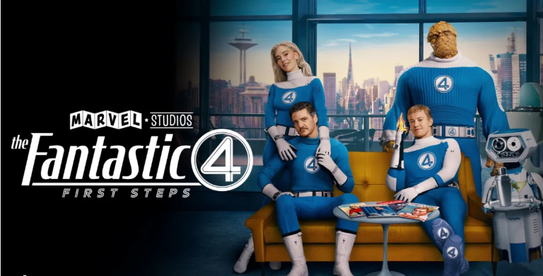 The Fantastic Four First Steps 2025 movie guide featuring Marvel's First Family