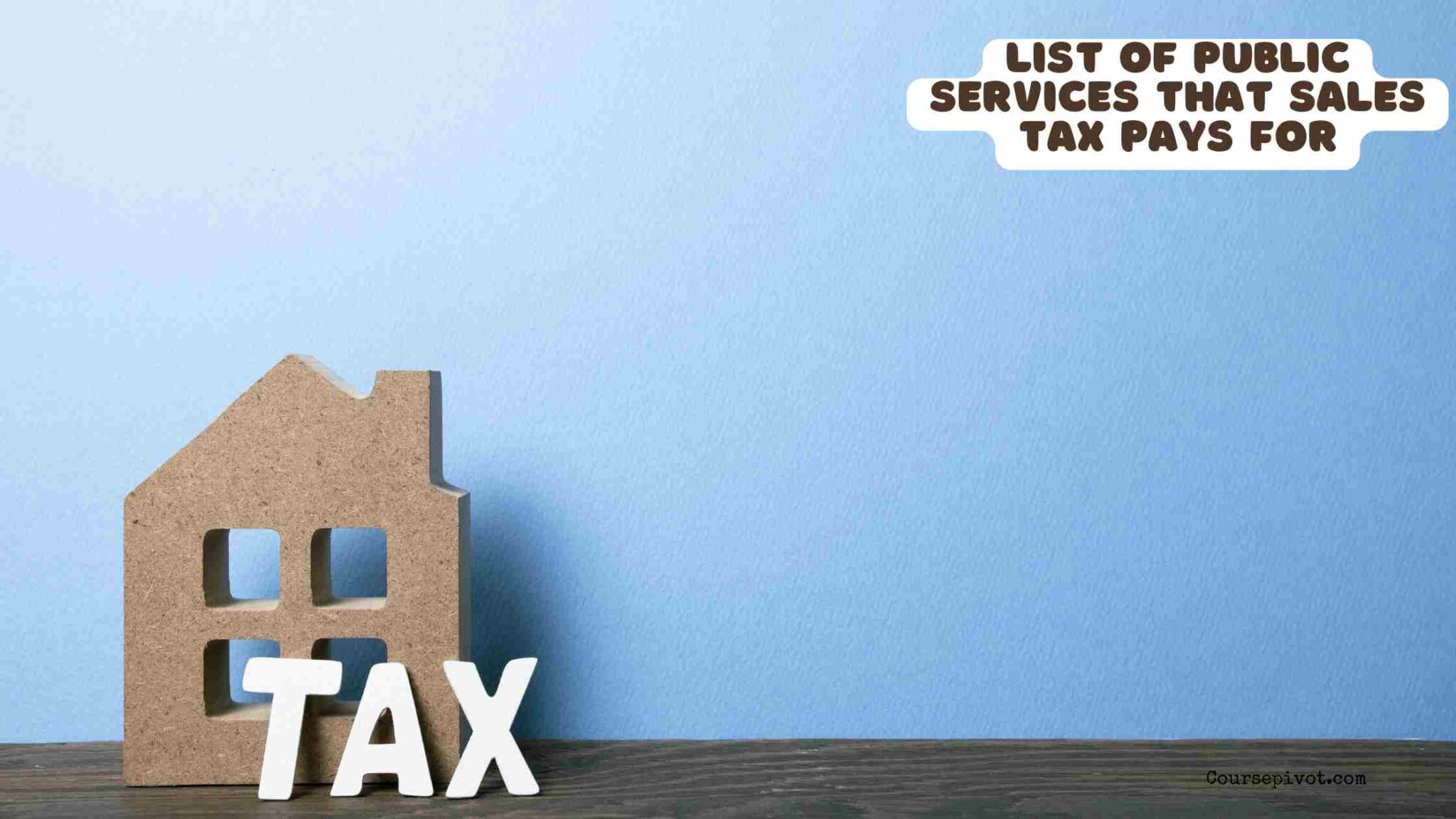 Public buildings, roads, transit, and community services funded by sales tax
