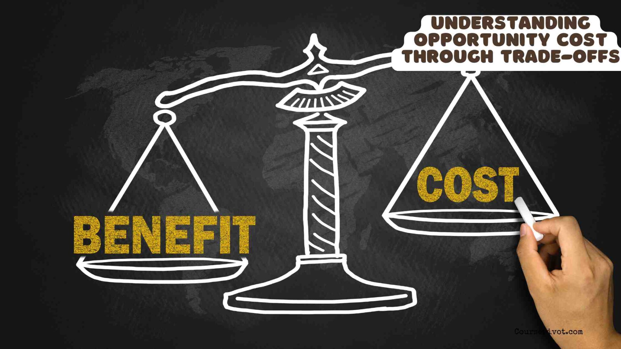 Student comparing choices to understand opportunity cost and trade-offs