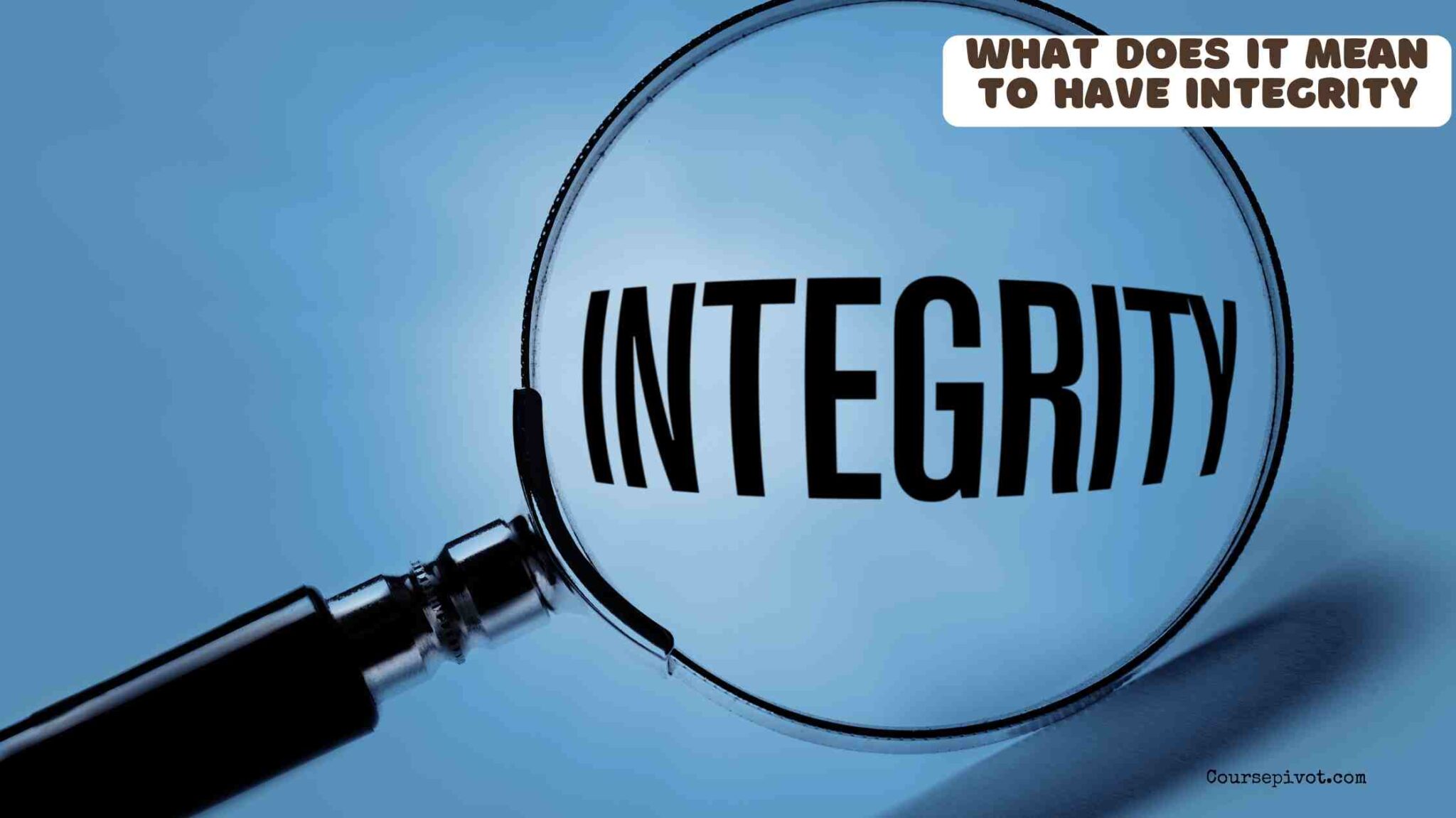 Student reflecting on honesty, responsibility, and integrity