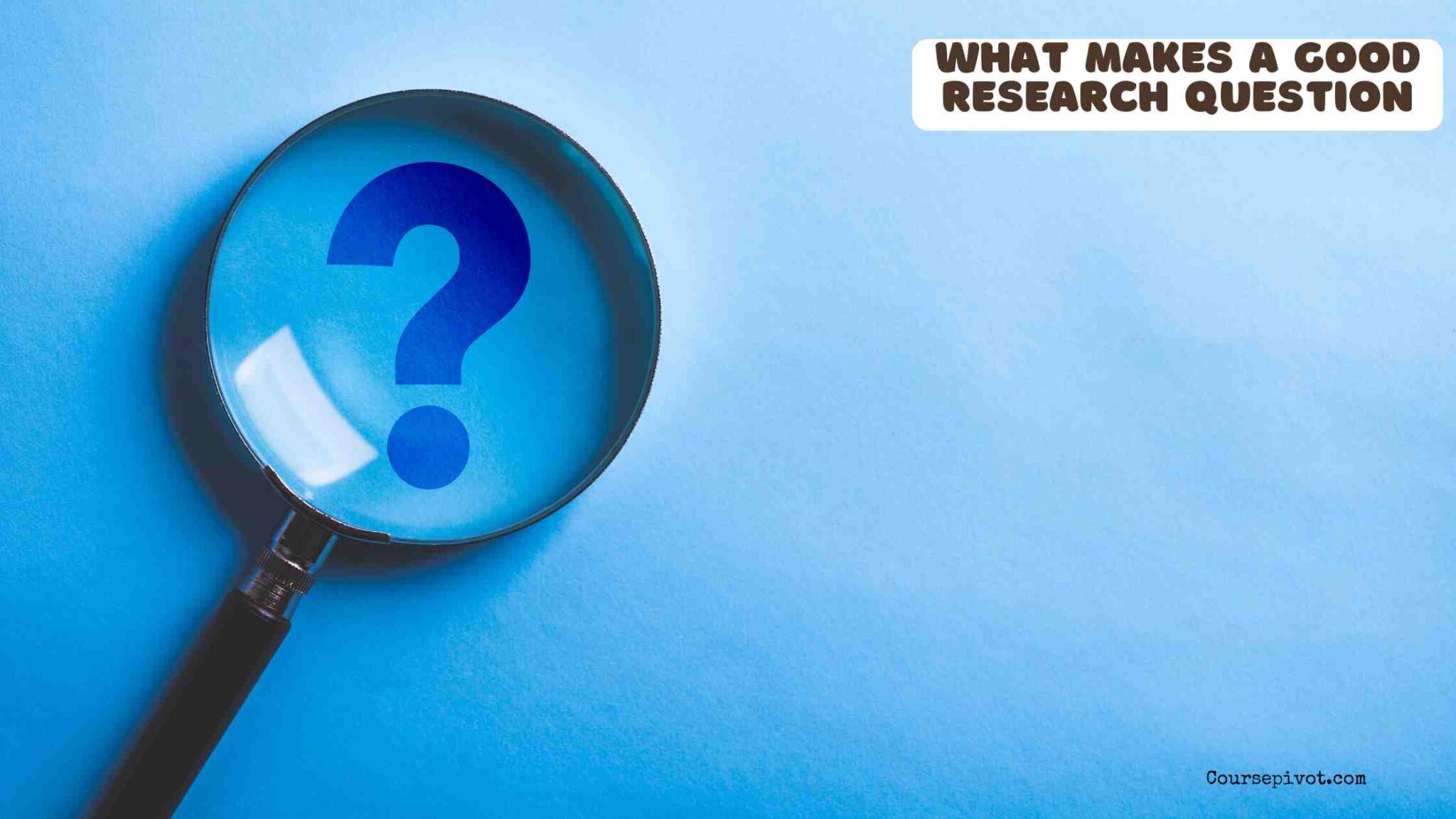 Student developing a strong research question for an academic paper