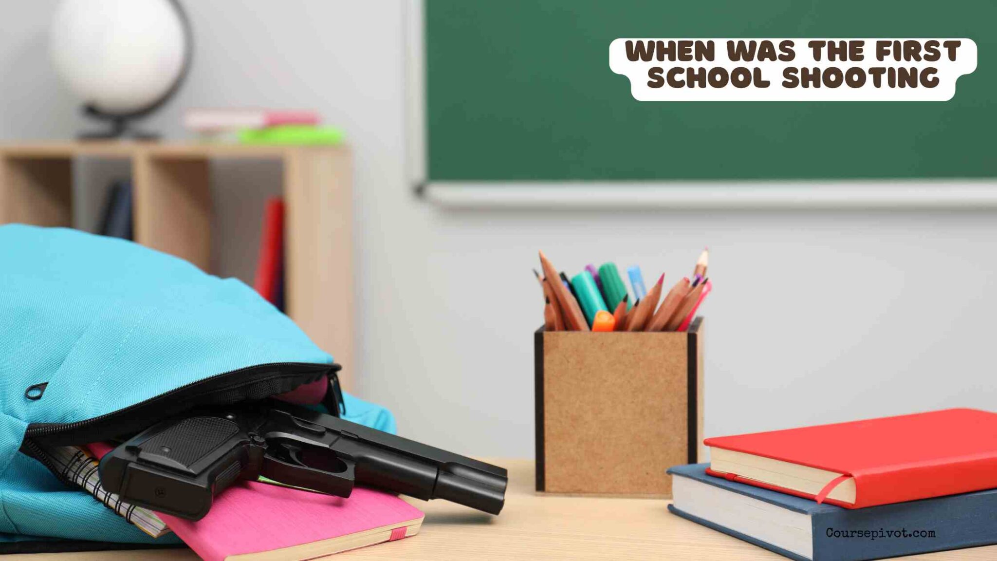 Historic schoolhouse representing early school shooting history