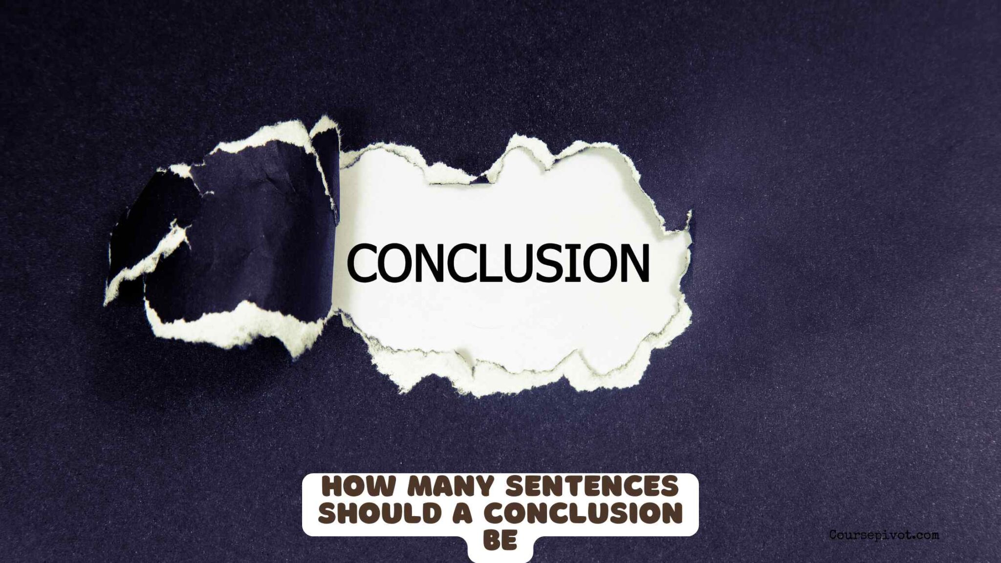 Student writing a conclusion paragraph for an academic essay