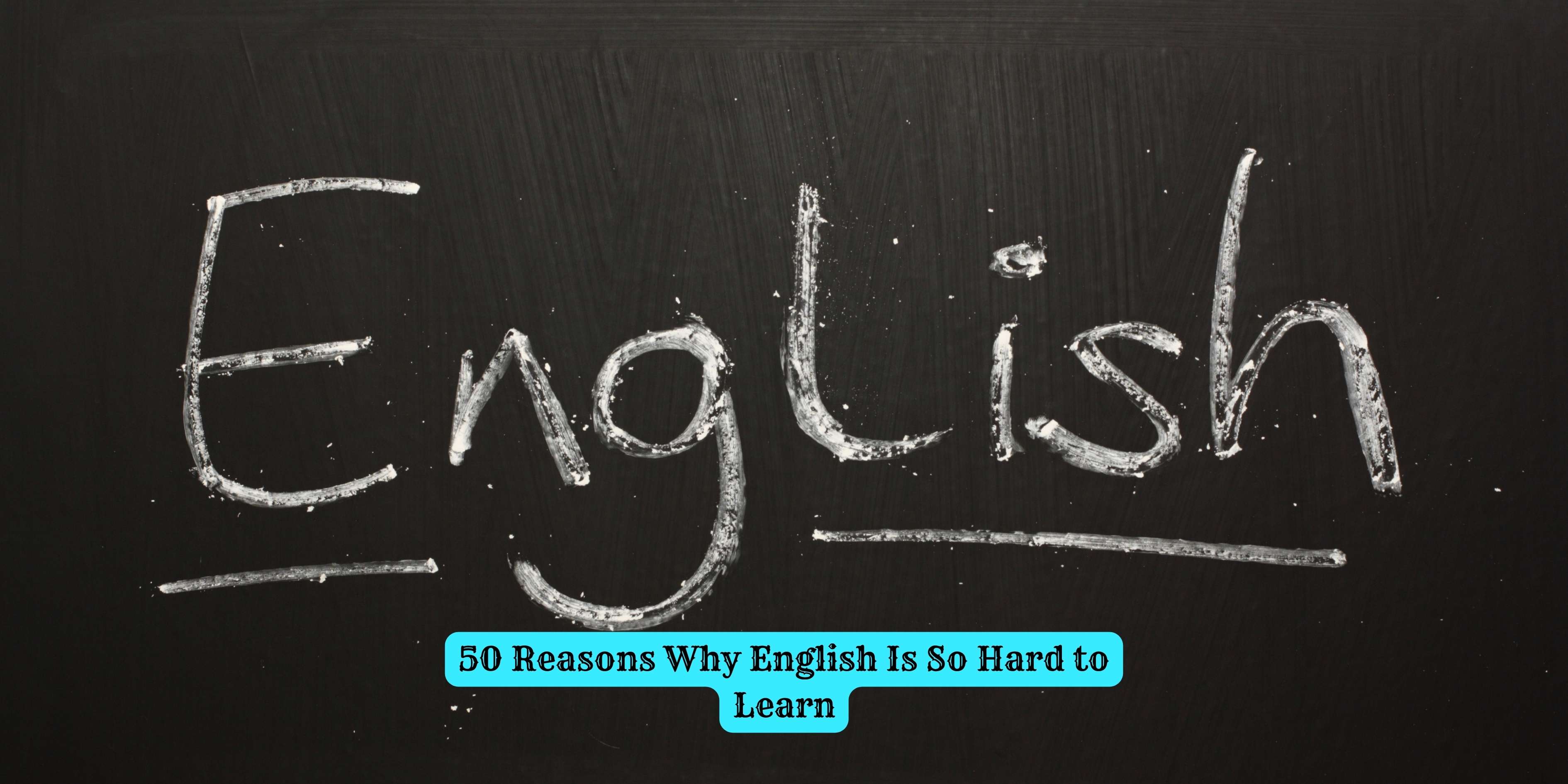Student studying English grammar and vocabulary while learning why English is difficult