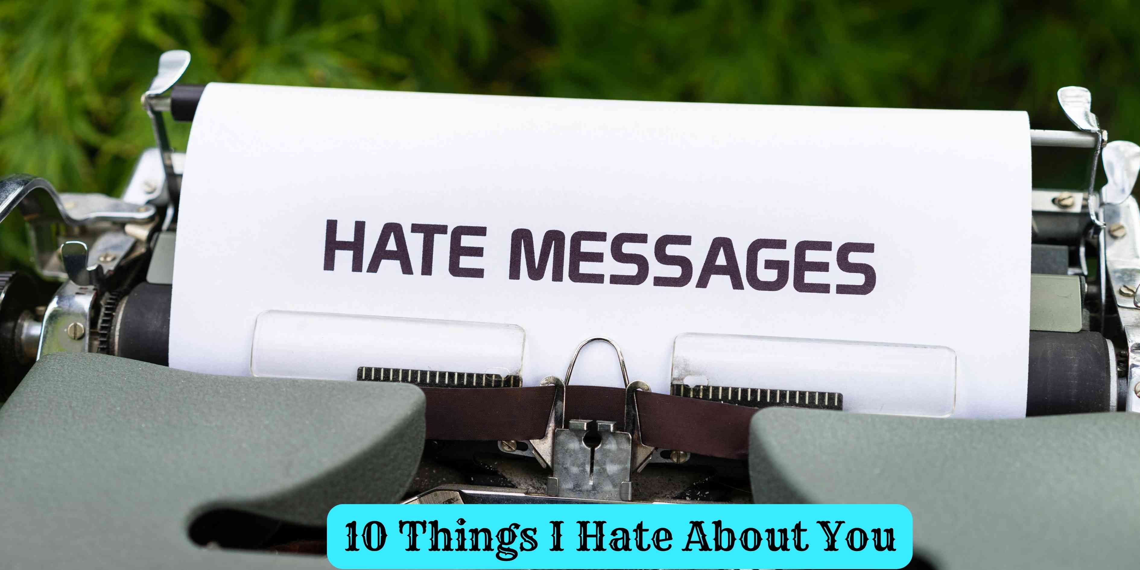 10 Things I Hate About You