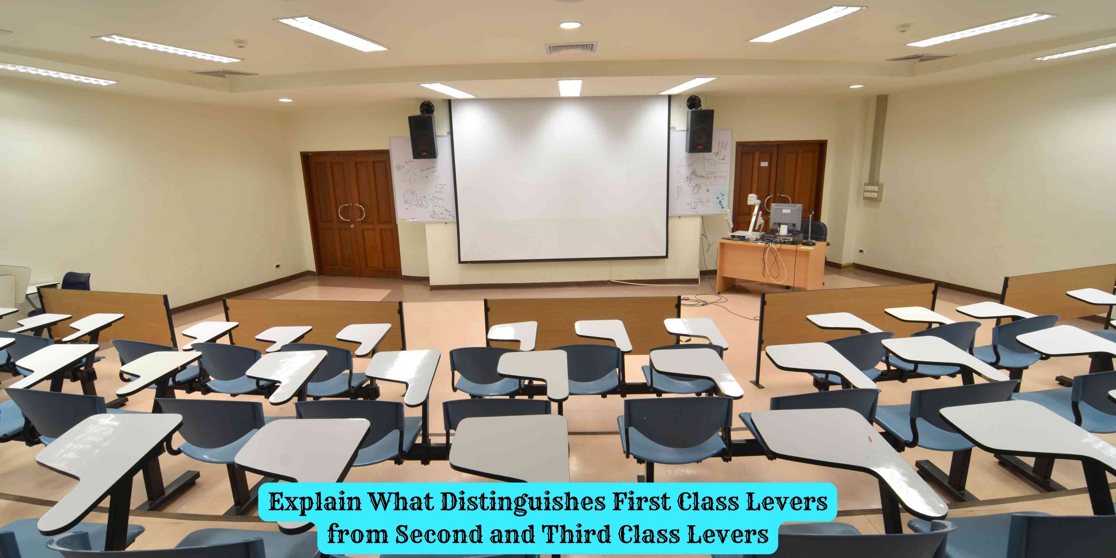 Explain What Distinguishes First Class Levers from Second and Third Class Levers