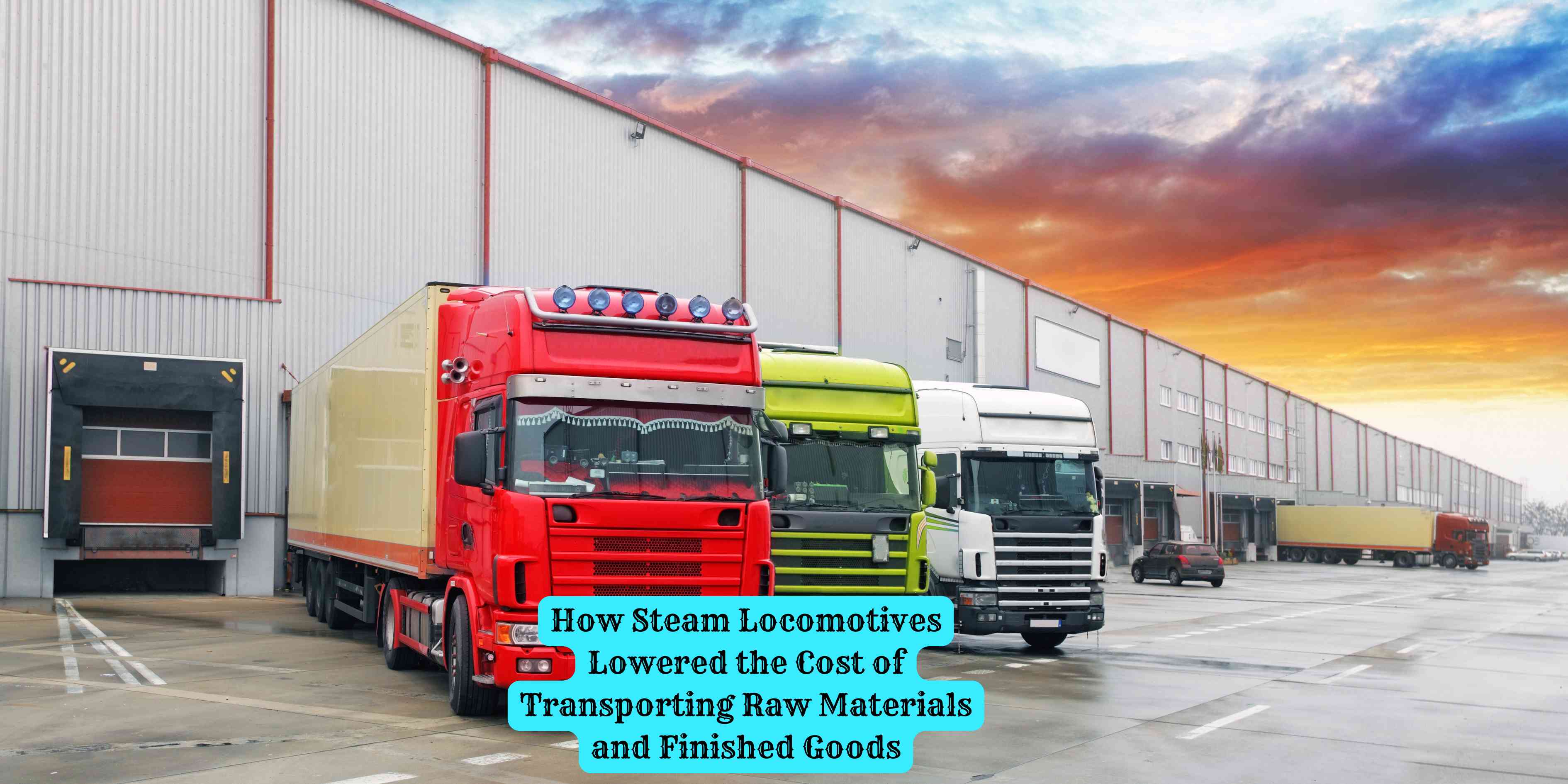 How Steam Locomotives Lowered the Cost of Transporting Raw Materials and Finished Goods