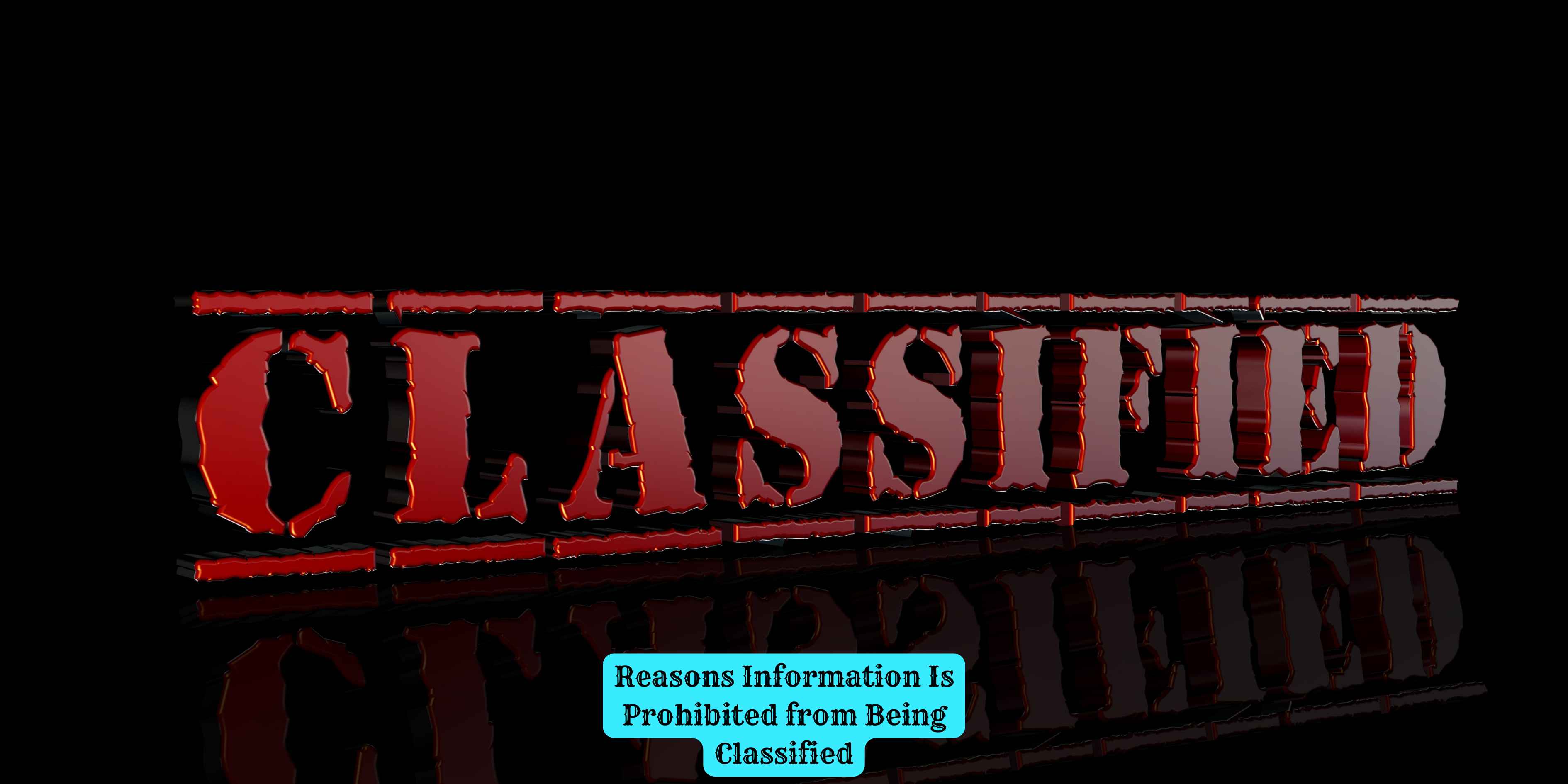 Reasons Information Is Prohibited from Being Classified