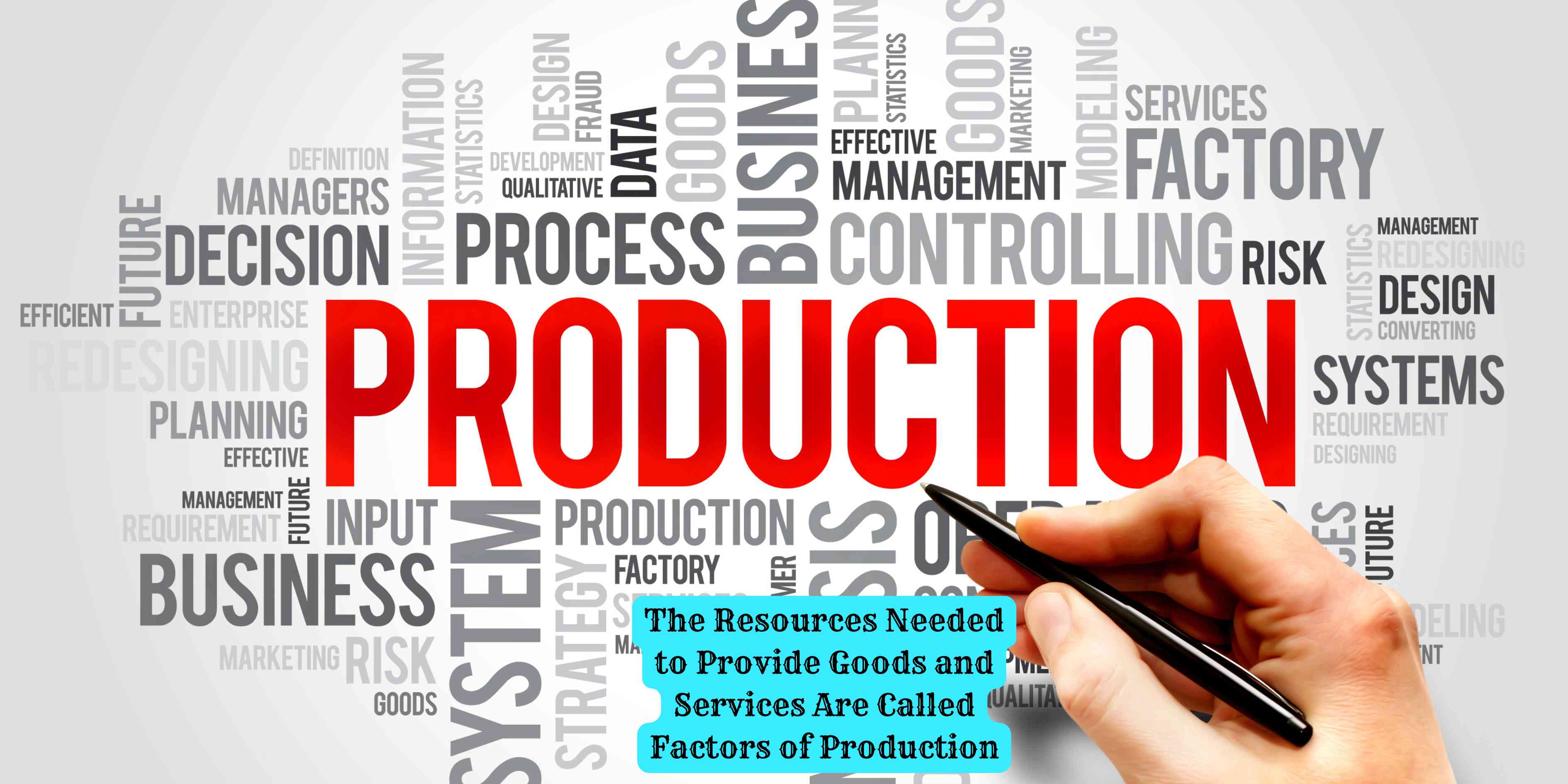 The Resources Needed to Provide Goods and Services Are Called Factors of Production