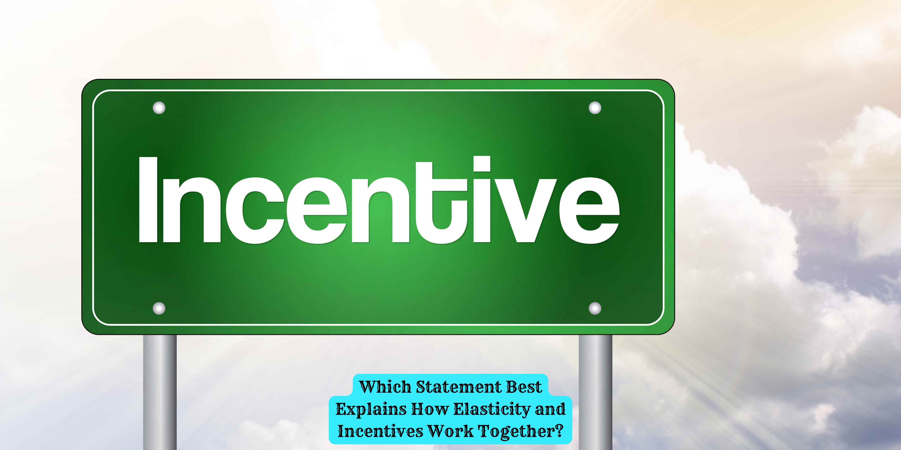 Which Statement Best Explains How Elasticity and Incentives Work Together?