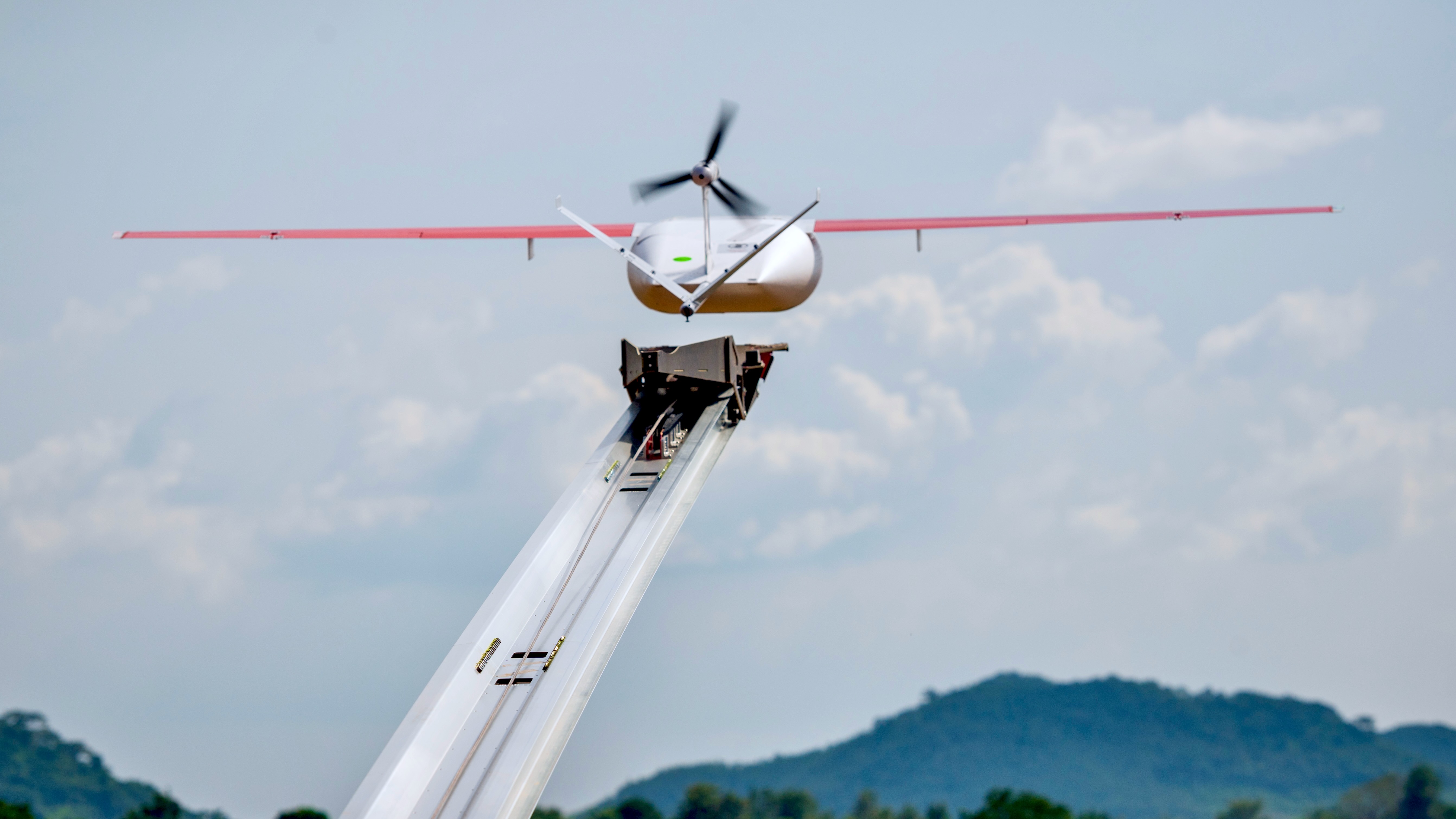 Catapultage d’un drône Zipline
