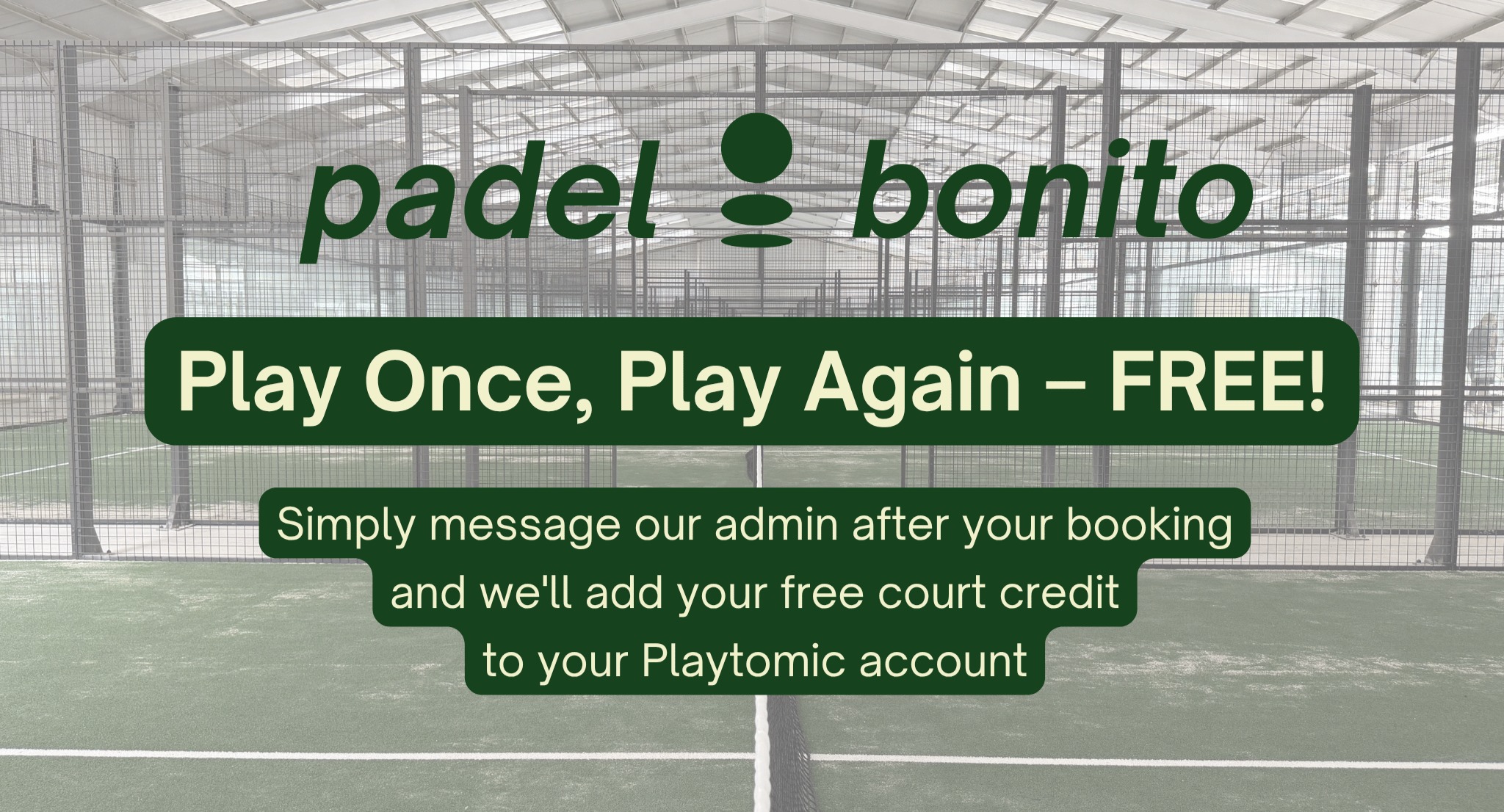 Padel Bonito now open!