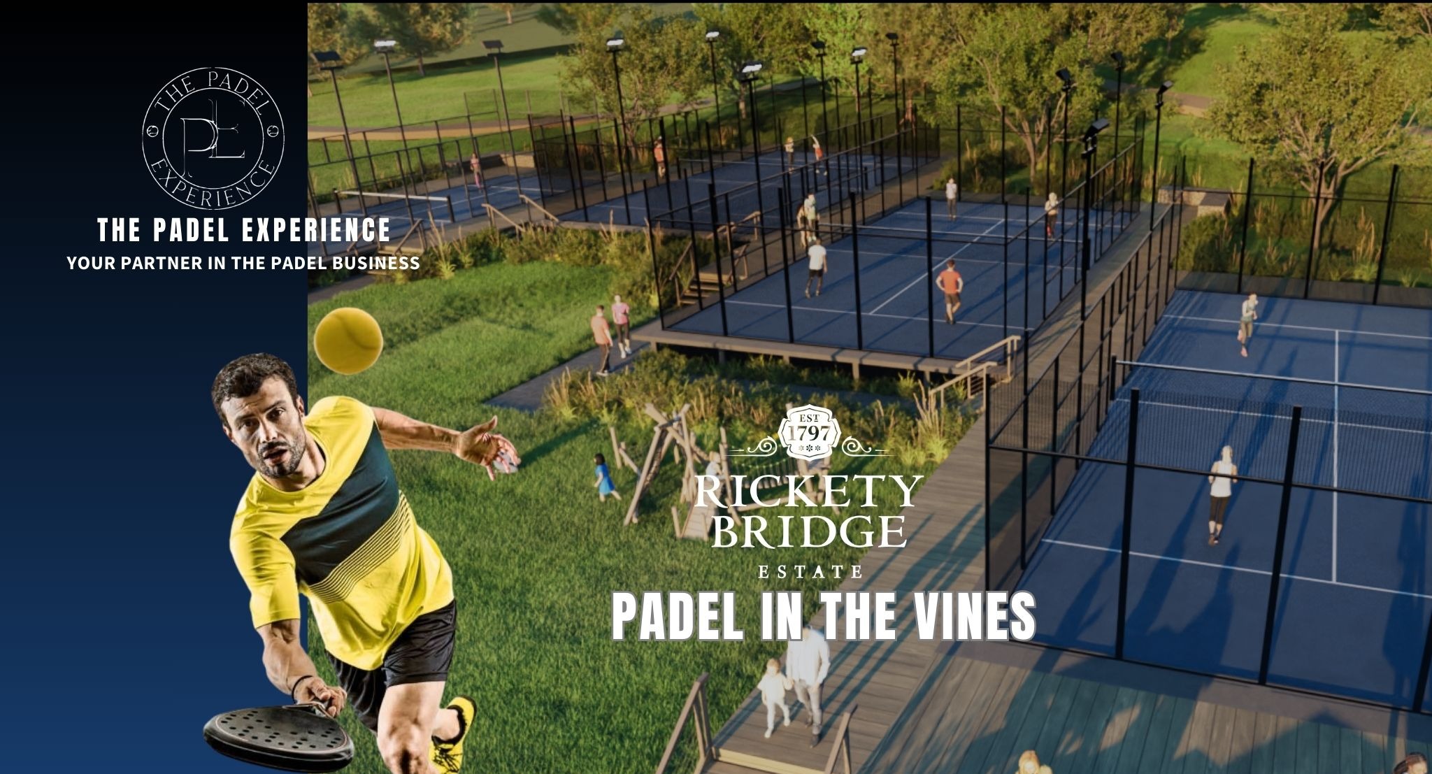 Padel in the Vines logo