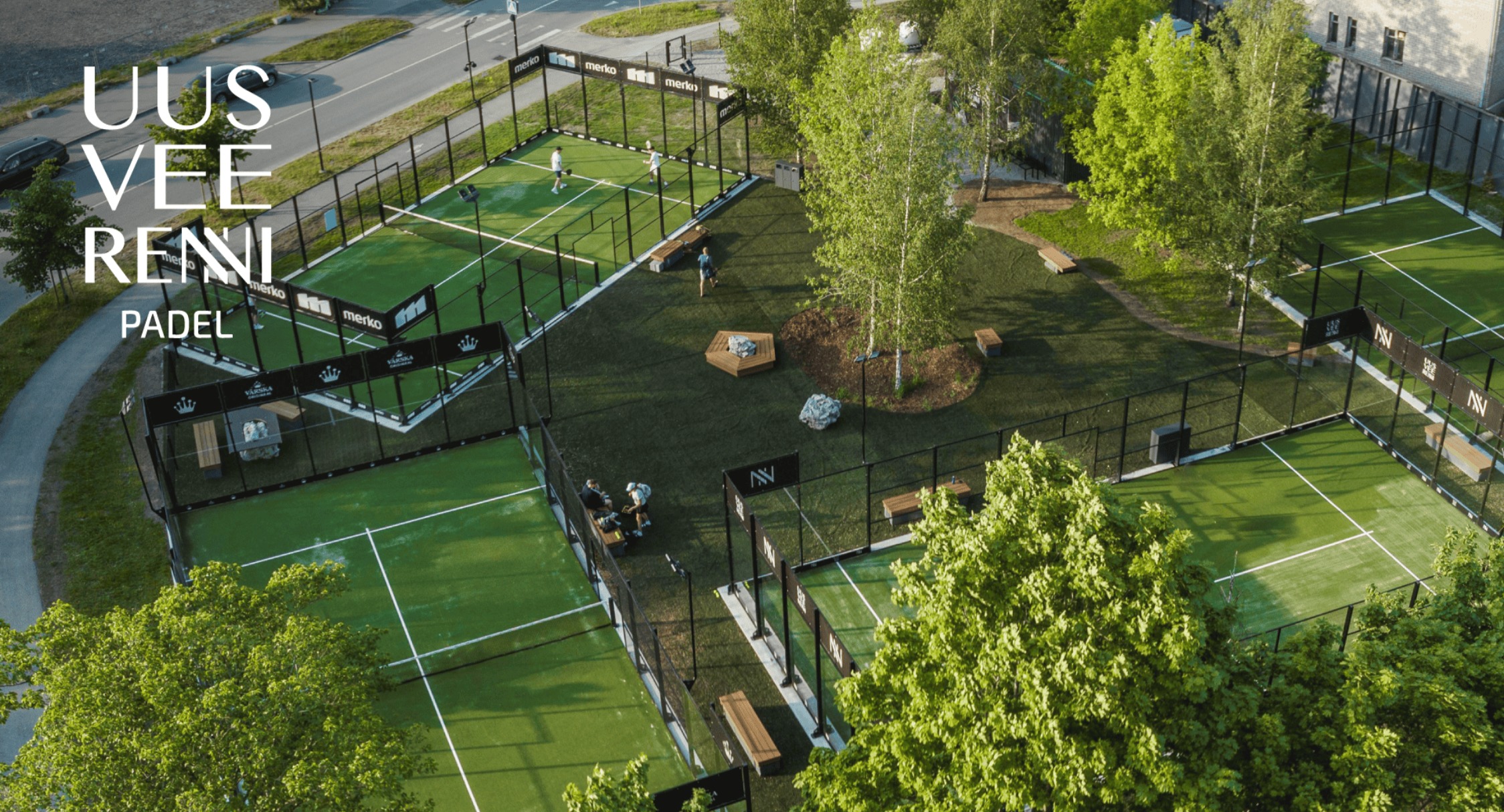 Padelsquare Uus-Veerenni X Merko logo