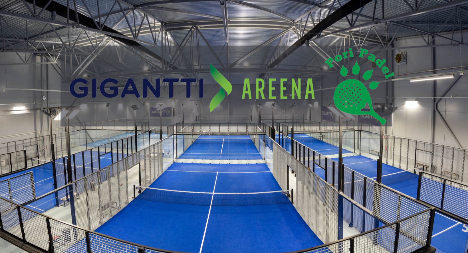 Pori Padel x Gigantti Areena  / Isomäki logo