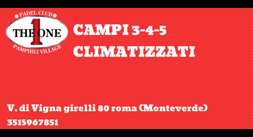 THE ONE PADEL INDOOR CLIMATIZZATI logo