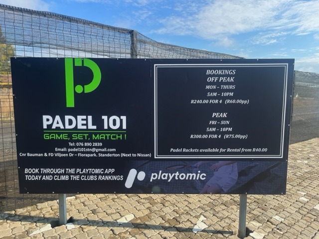 Padel 101 Standerton 